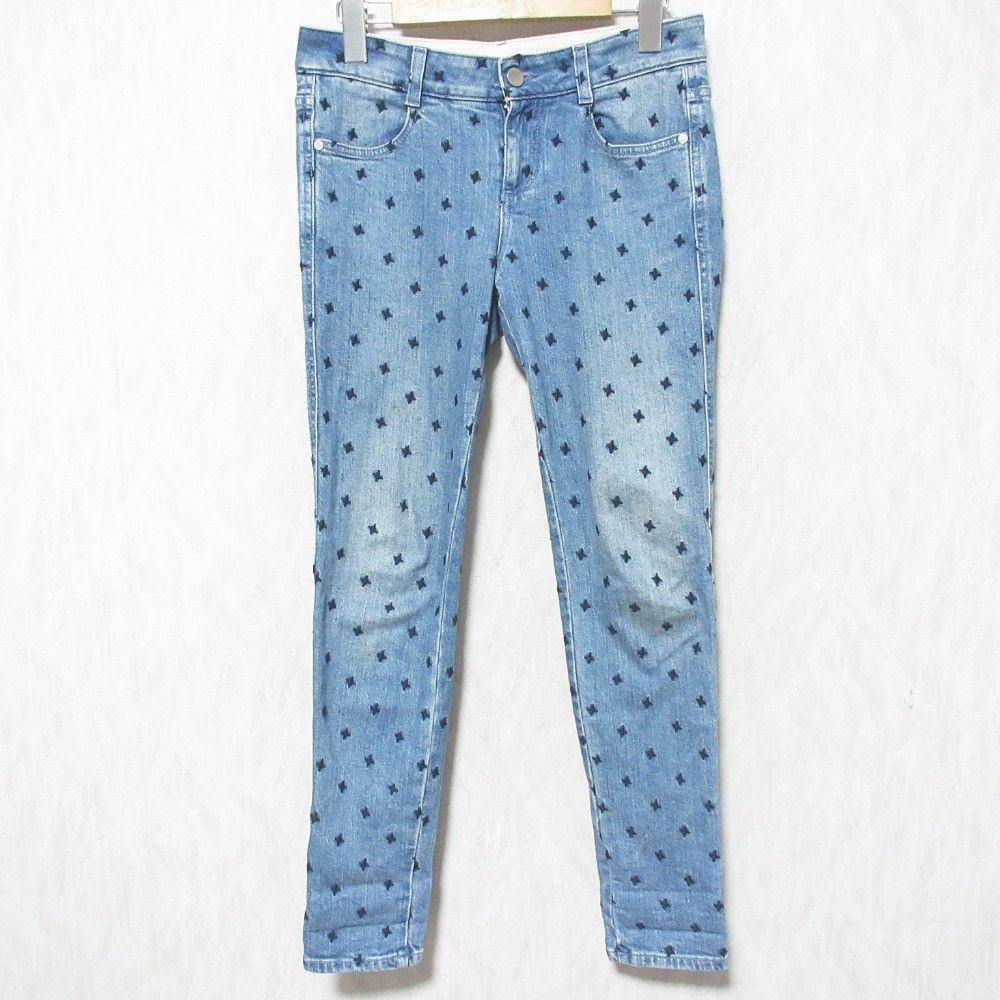 Stella McCartney Stella Mccartney Stella McCartney Embroidered Denim Pants Denim Jeans Size ONE SIZE - 1 Thumbnail