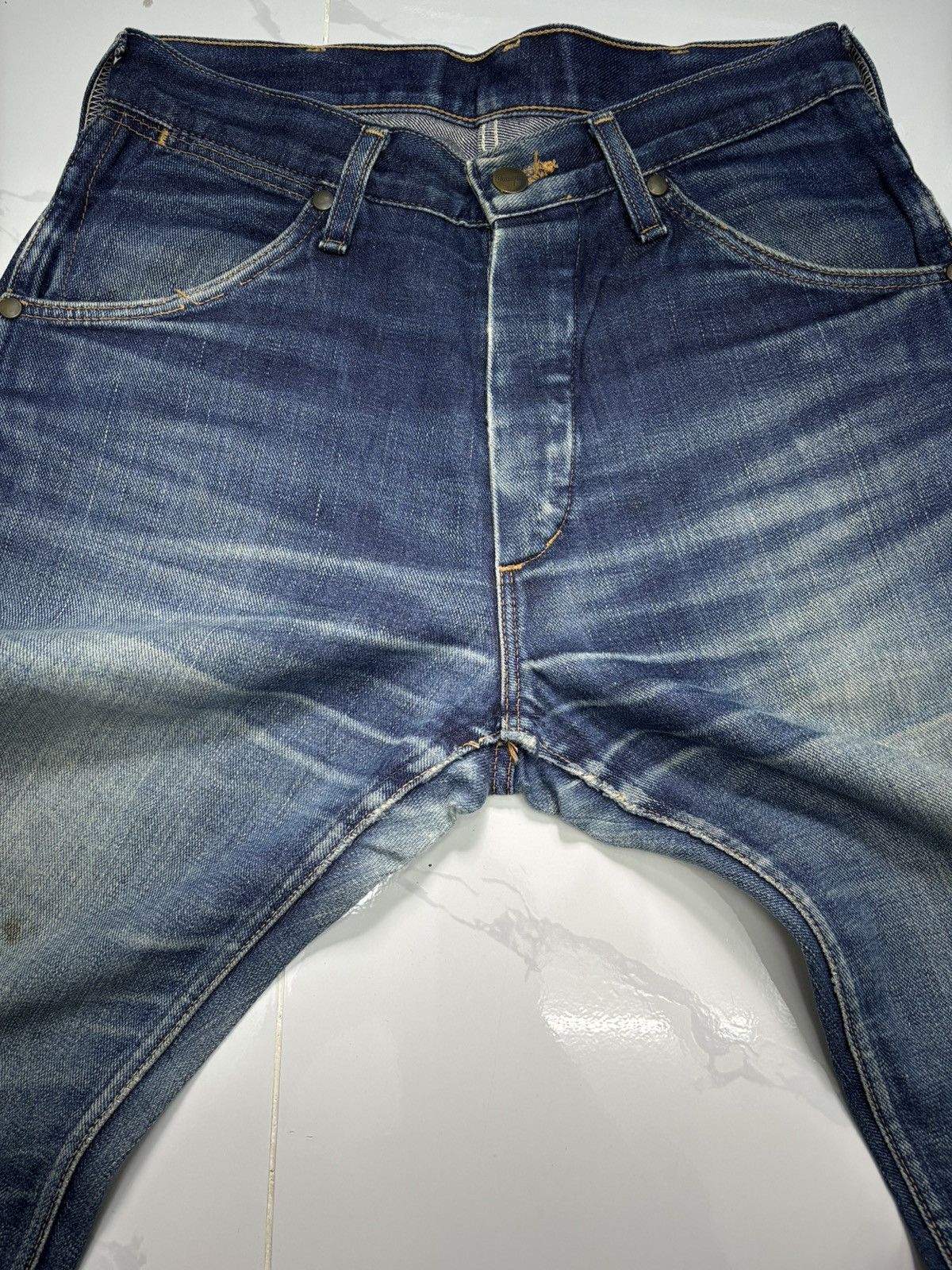 Acne Studios WRANGLER BLUE BELL'S DENIM JEANS BUTTON FLY Size US 29 - 13 Thumbnail
