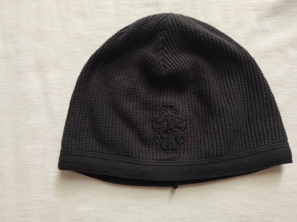 Chrome Hearts Waffle Dagger Embroidered Thermal Beanie Black