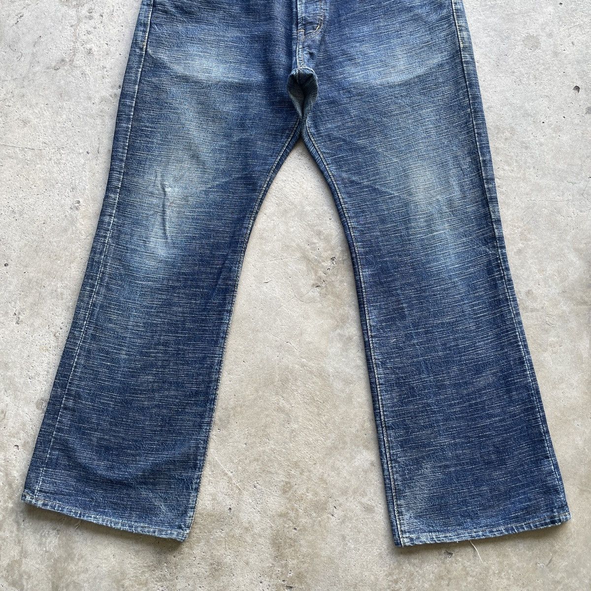 Japanese Brand Vintage Japanese Jeans Button Fly Denim Faded Pants W35x28.5 Size US 35 - 5 Thumbnail
