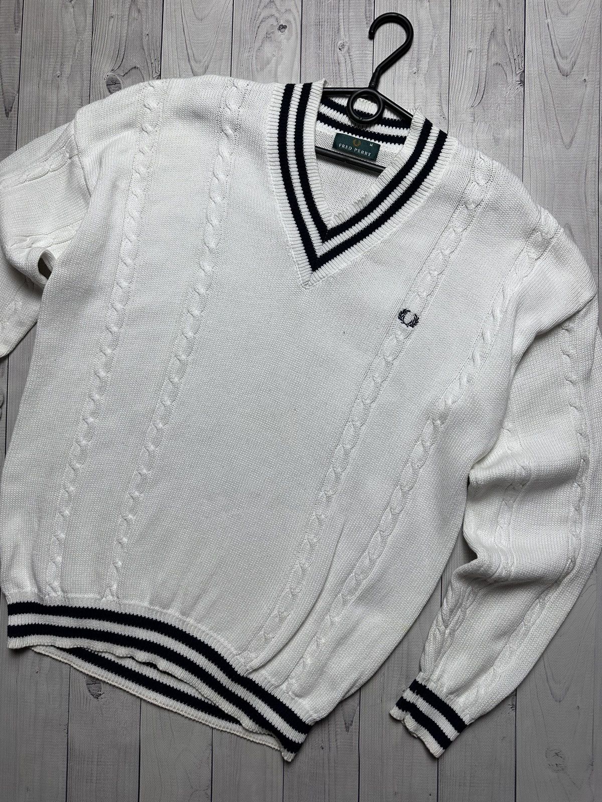 Fred Perry × Vintage Vintage Fred Perry sweater golf rare size M logo Size US M / EU 48-50 / 2 - 2 Thumbnail