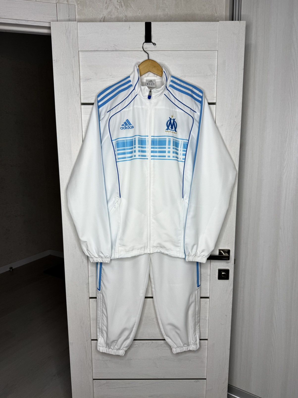 Adidas VINTAGE Adidas Olympique Marseille Tracksuit Football Soccer Size US L / EU 52-54 / 3 - 2 Thumbnail