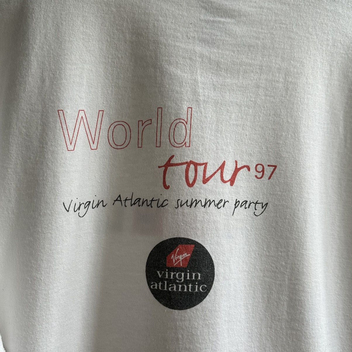 Band Tees Vintage 1997 Virgin Atlantic Summer Party World Tour Tee Size US XL / EU 56 / 4 - 5 Thumbnail