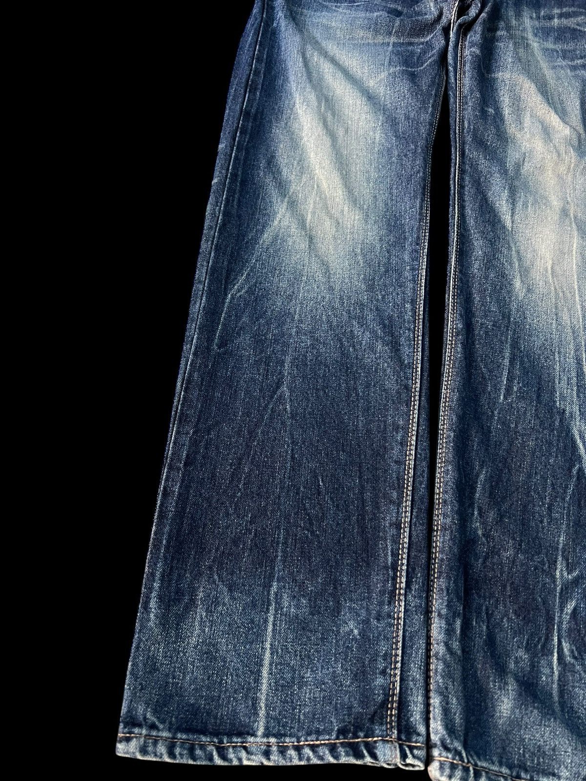 Edwin × If Six Was Nine × Le Grande Bleu (L.G.B.) EDWIN EXCLUSIVE VINTAGE BLUE DENIM NICE DESIGN VERY RARE Size US 33 - 3 Thumbnail