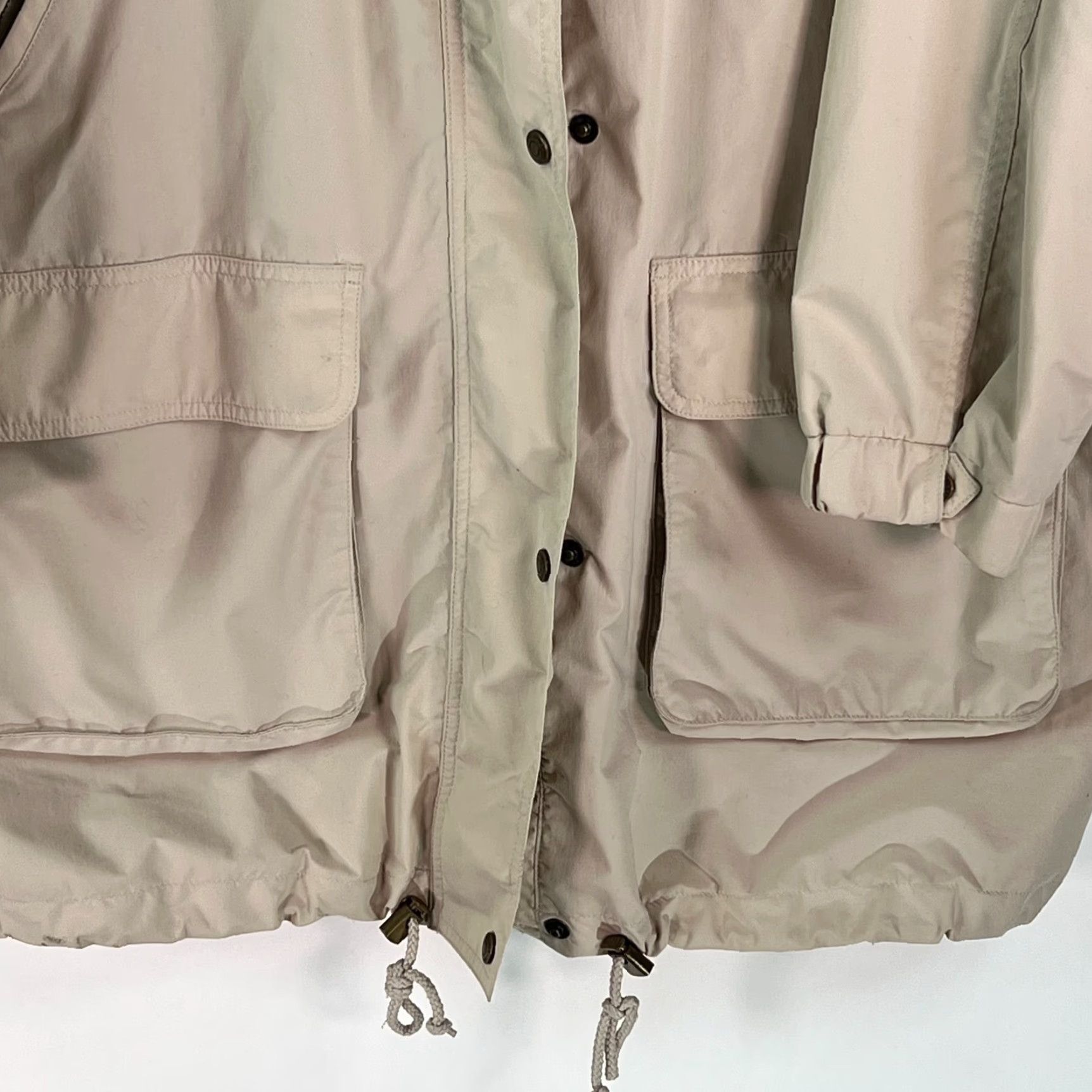 Eddie Bauer Eddie Bauer Women's Windbreaker Jacket Hooded Beige L WeatherEdge Regular Snap Size L / US 10 / IT 46 - 5 Thumbnail