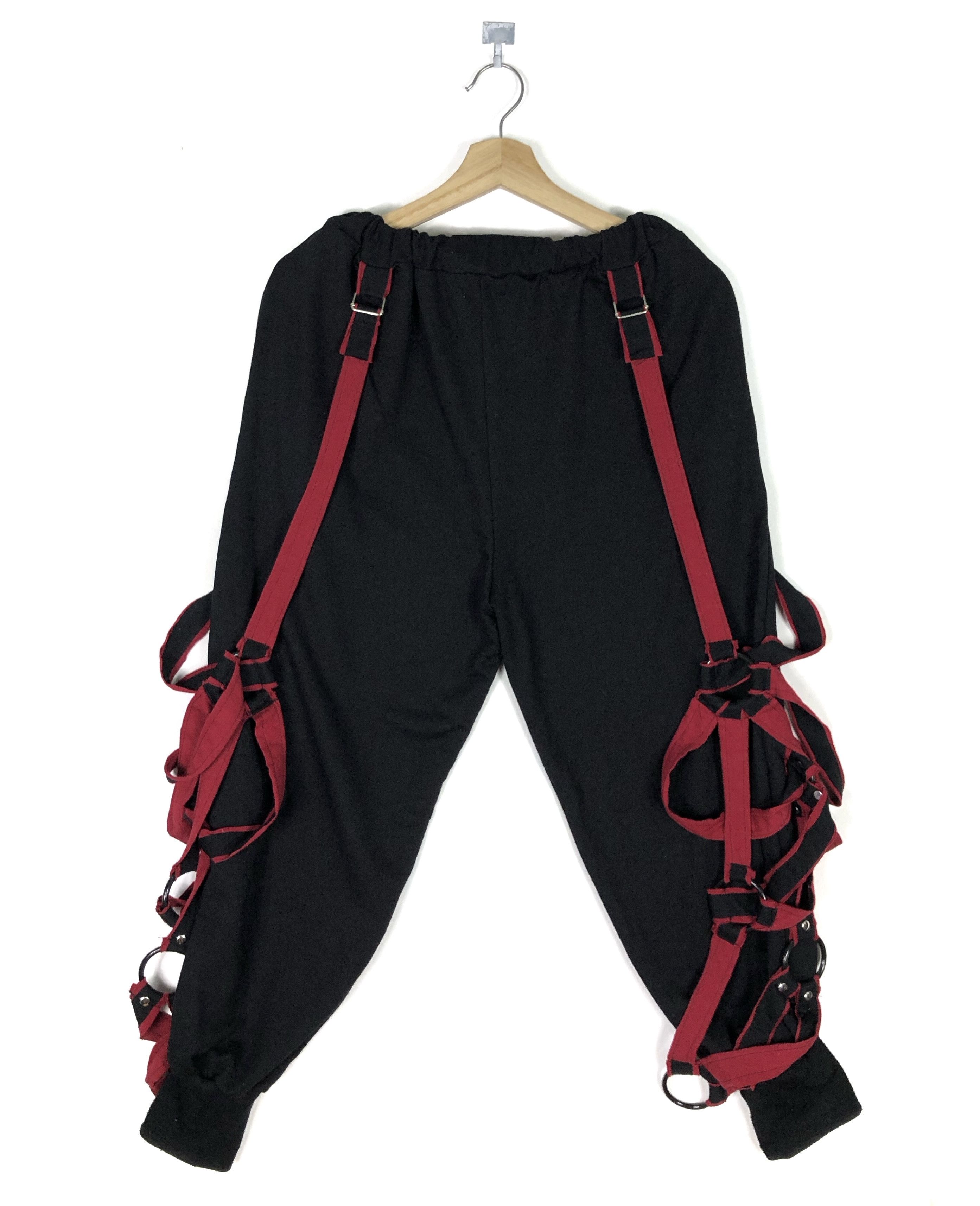 Japanese Brand RARE🔥JAPAN DRUG HONEY BONDAGE PARACHUTE STYLE CROP JOGGER Size US 34 / EU 50 - 2 Thumbnail