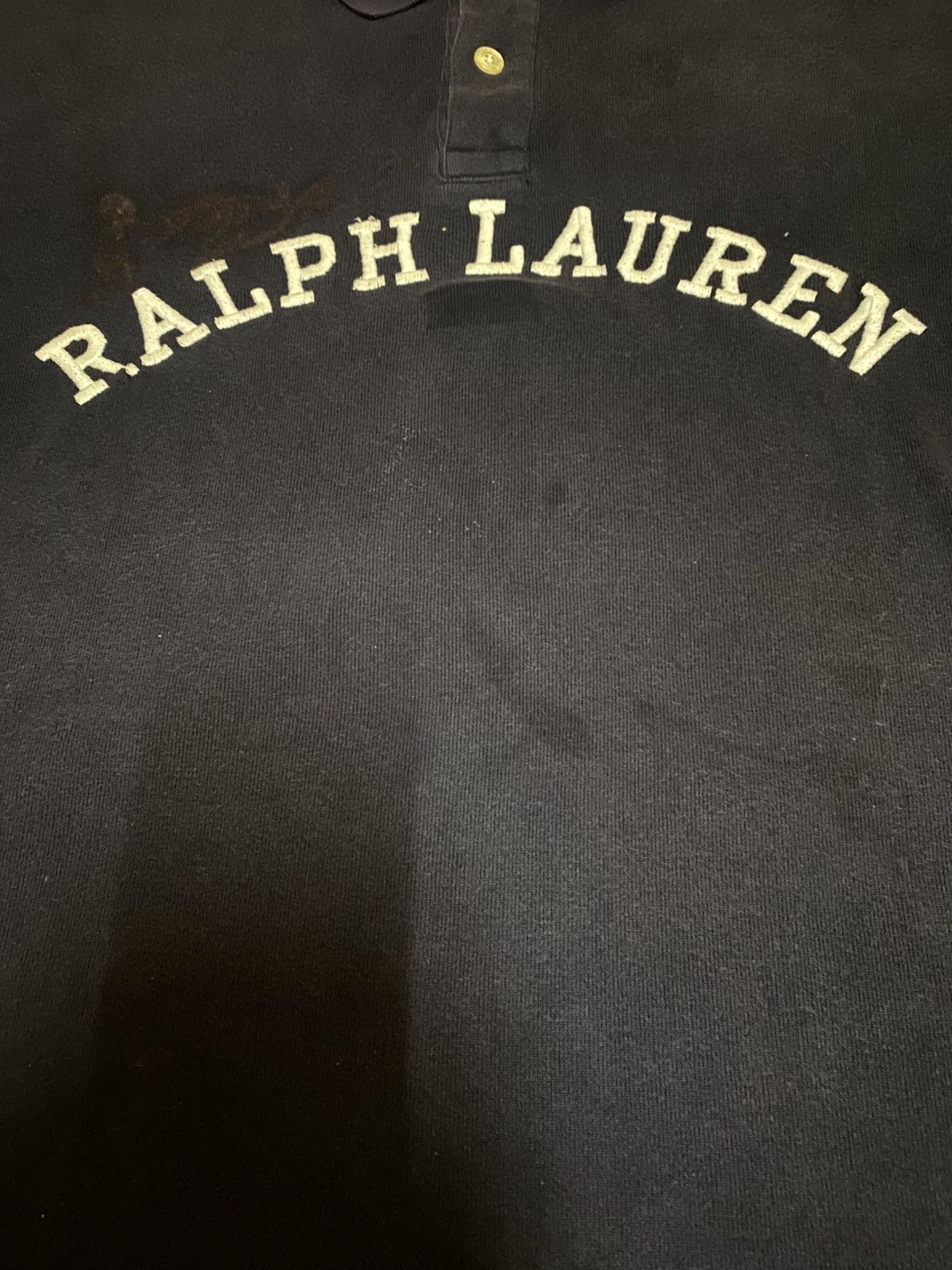 Polo Ralph Lauren Polo Ralph Lauren Embroidered Spellout Big Logo Shirt Size US L / EU 52-54 / 3 - 3 Thumbnail