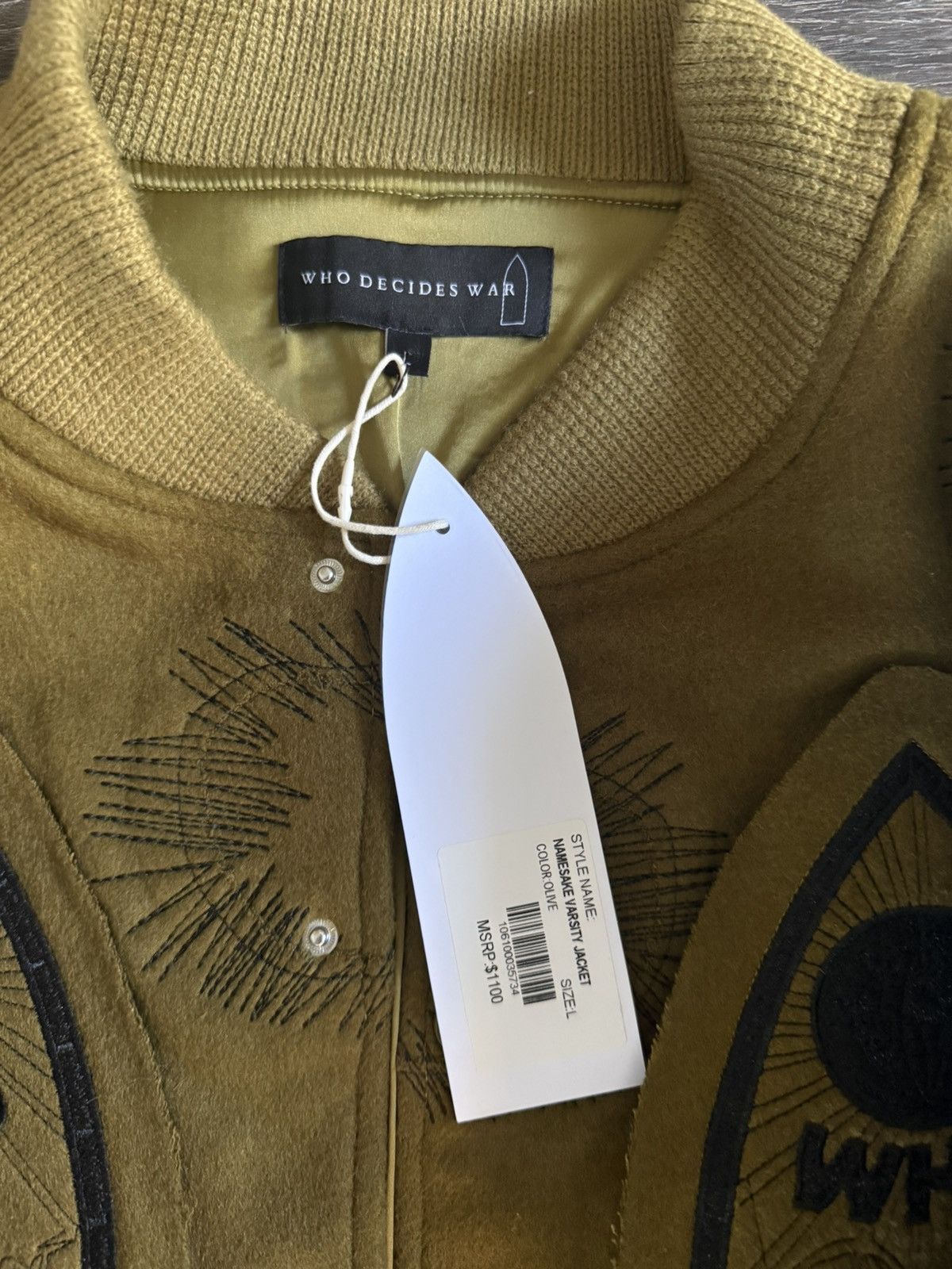 Who Decides War Who Decides War Namesake Varsity Jacket Size US L / EU 52-54 / 3 - 3 Thumbnail