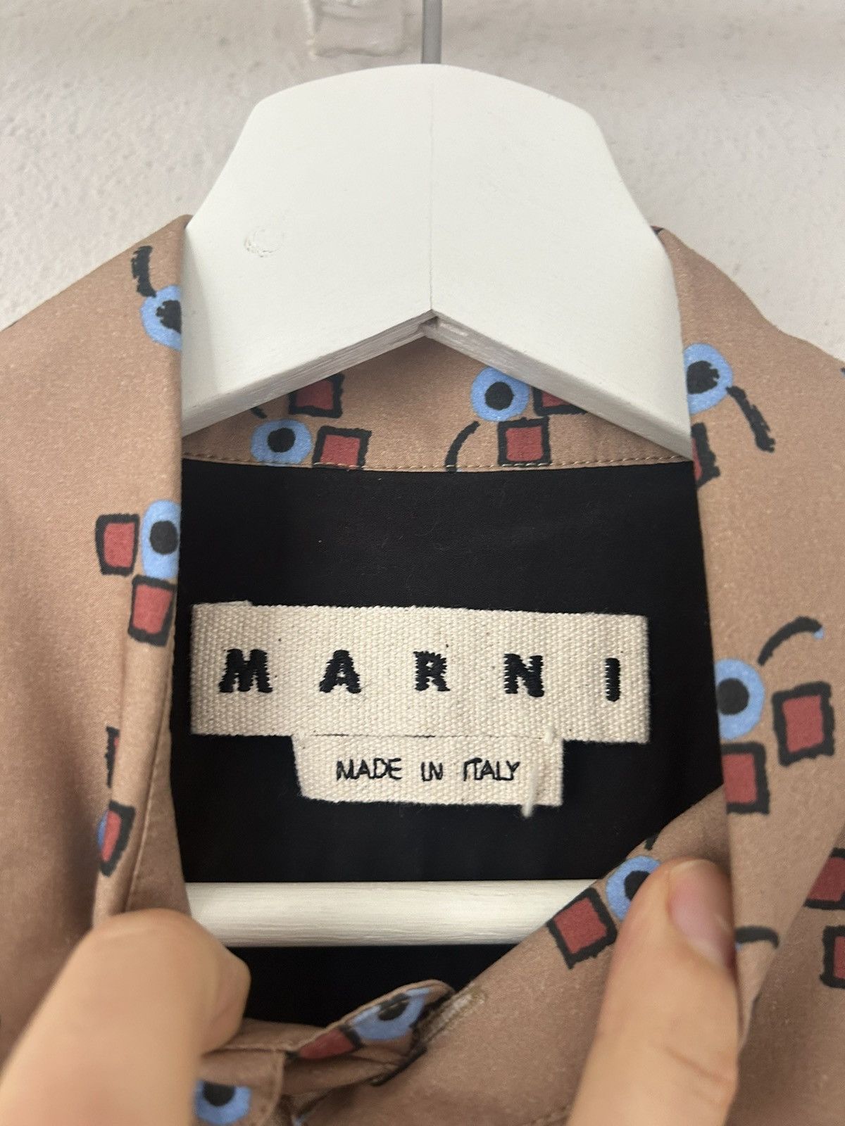 Marni Abstract Print Button-Up Shirt Size US M / EU 48-50 / 2 - 3 Thumbnail