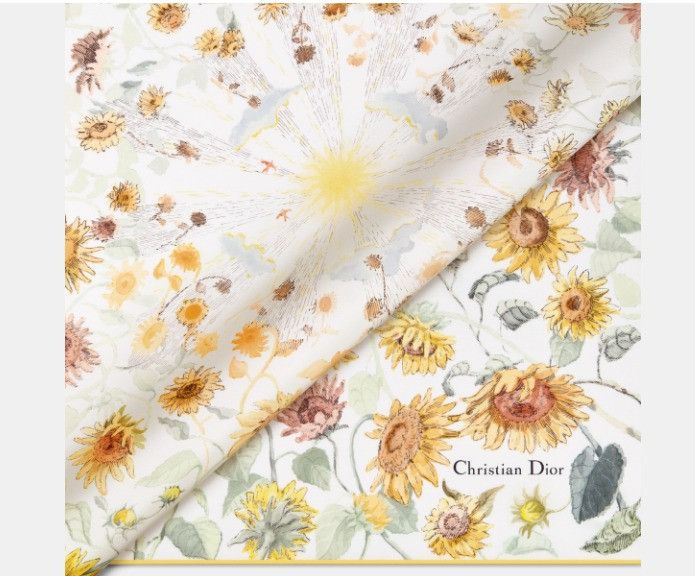 Dior o1w1db10325 Size: OS / 42FLE Square Scarf in Multicolor Size ONE SIZE - 4 Thumbnail