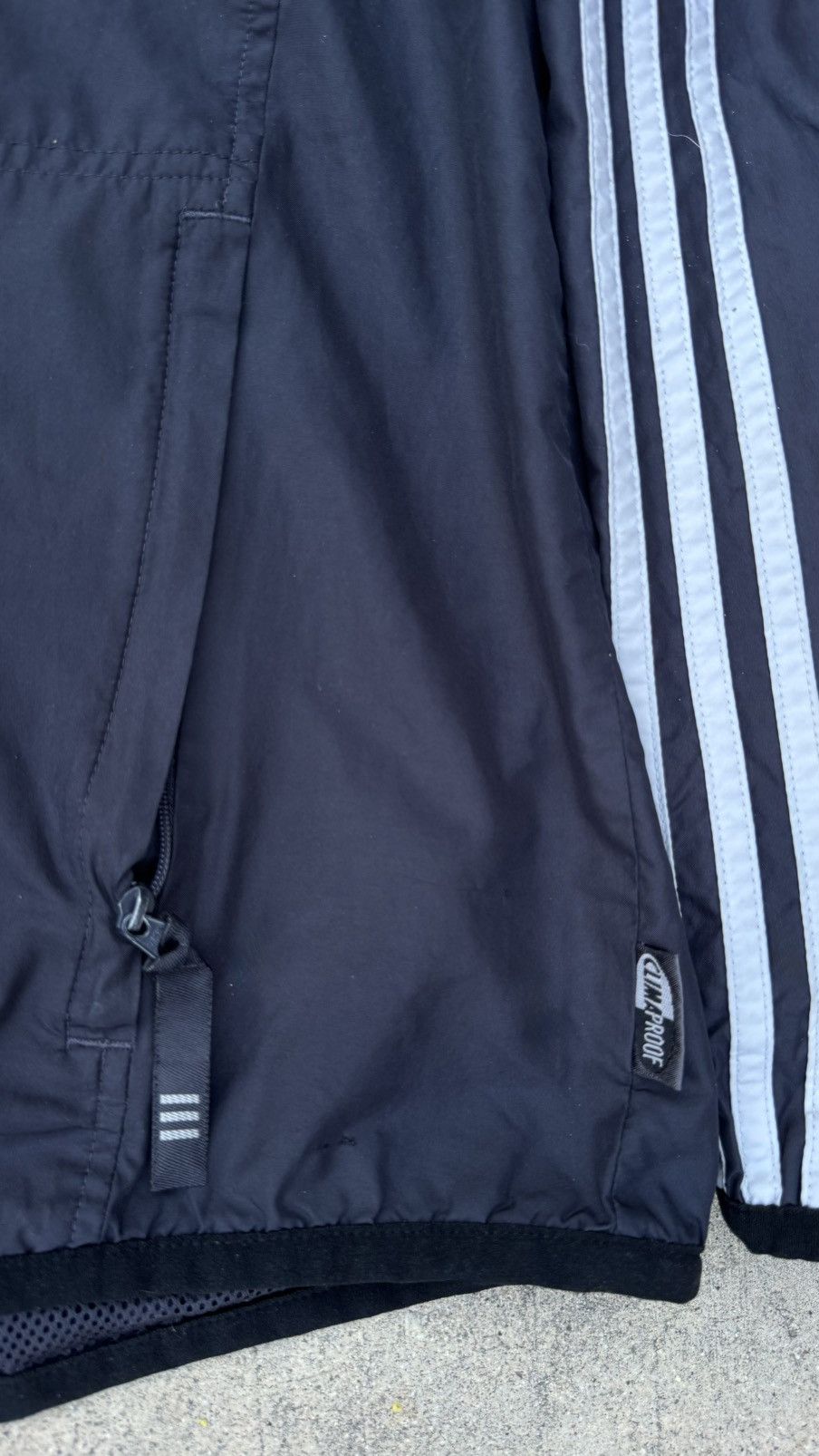 Adidas 2000s Adidas dark grey windbreaker jacket with hood Size US XL / EU 56 / 4 - 5 Thumbnail