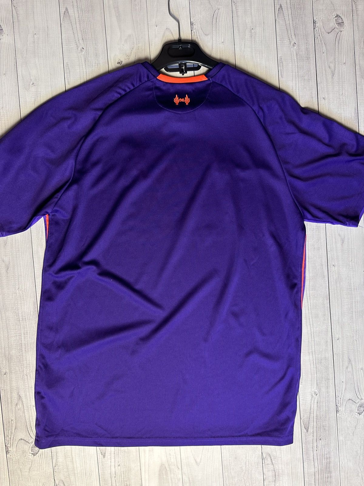 New Balance Vintage Purple Soccer Jersey Liverpool size XL away rare Size US XL / EU 56 / 4 - 7 Thumbnail