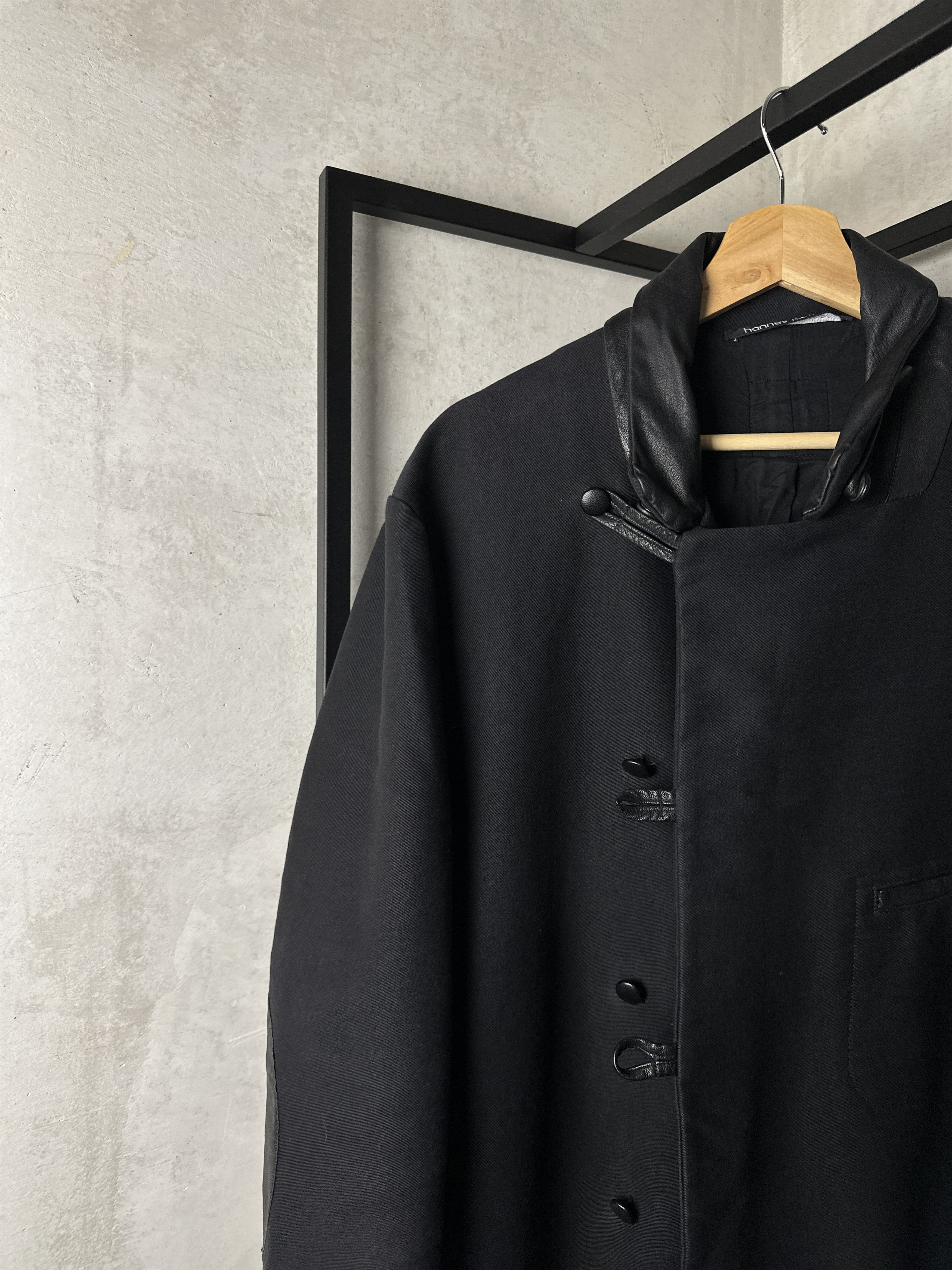 hannes roether Hannes Roether Wool Coat Size US XXL / EU 58 / 5 - 2 Thumbnail