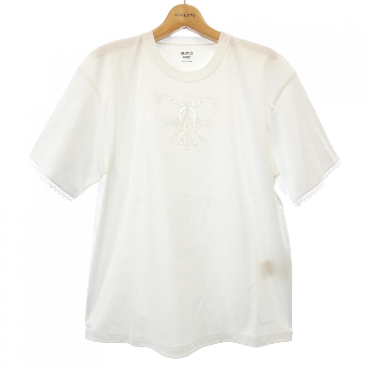 Hermes Hermes Hermes 5H4625DC T-shirt Cotton T-shirt 42 Cotton T-Shirts DUTY FREE for USA Size ONE SIZE - 1 Thumbnail