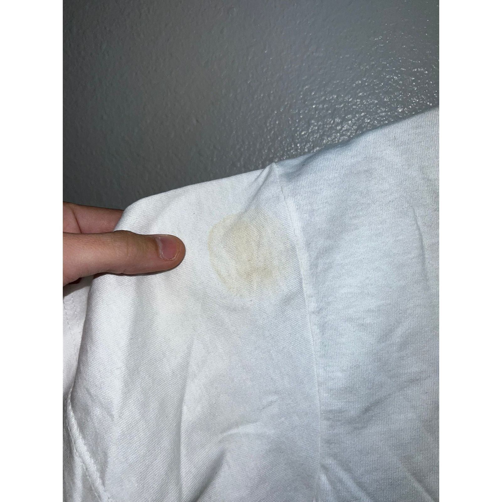 Jerzees Vintage White Blank Shirt Jerzees Stained On Sleeve Tee S Size US S / EU 44-46 / 1 - 3 Thumbnail