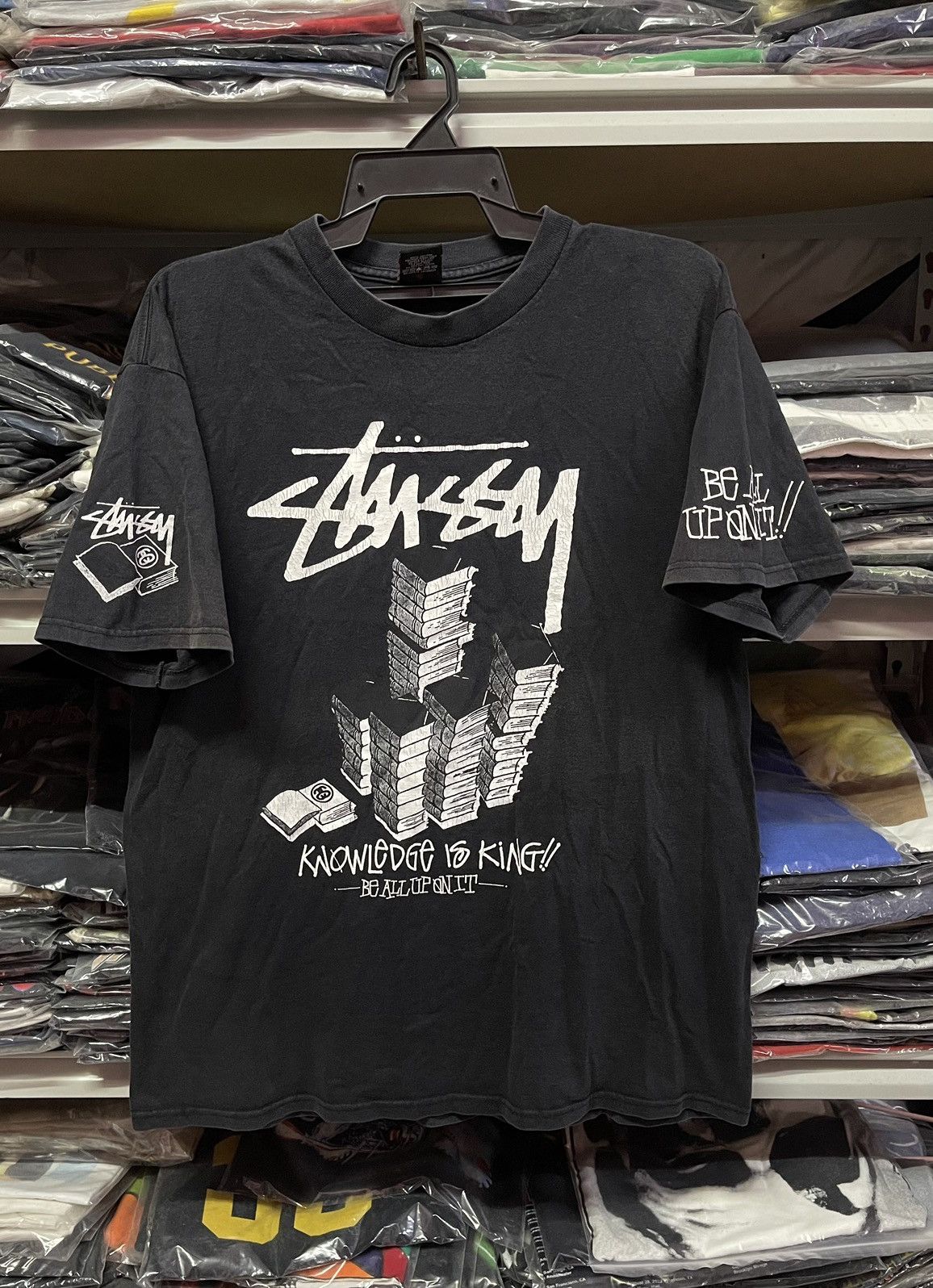 Stussy Vintage Y2K Stussy " Knowledge Is King "🔥🔥🔥 Size US L / EU 52-54 / 3 - 1 Thumbnail