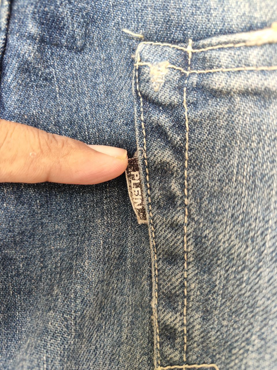 Japanese Brand Plein Printed Denim Size US 31 - 5 Thumbnail