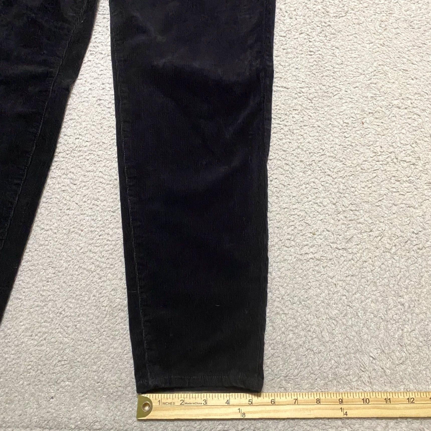 Talbots Talbots Womens Pants Black Corduroy Jegging High Rise Skinny 14 Size 24" / US 00 / IT 34 - 2 Thumbnail