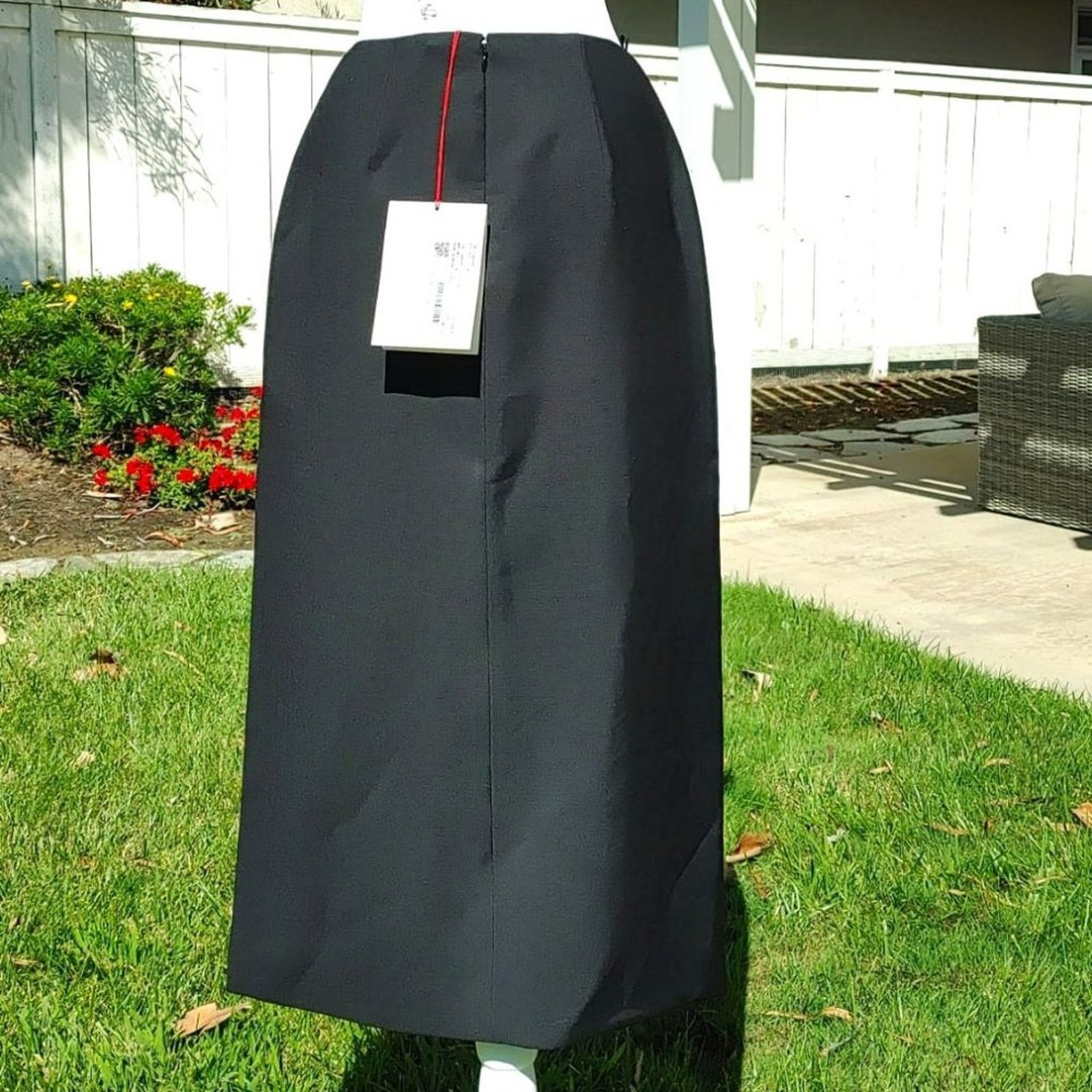 Alexander McQueen Alexander McQueen Wool Mohair slit asymmetric hem skirt 42 6 Size 28" / US 6 / IT 42 - 9 Thumbnail