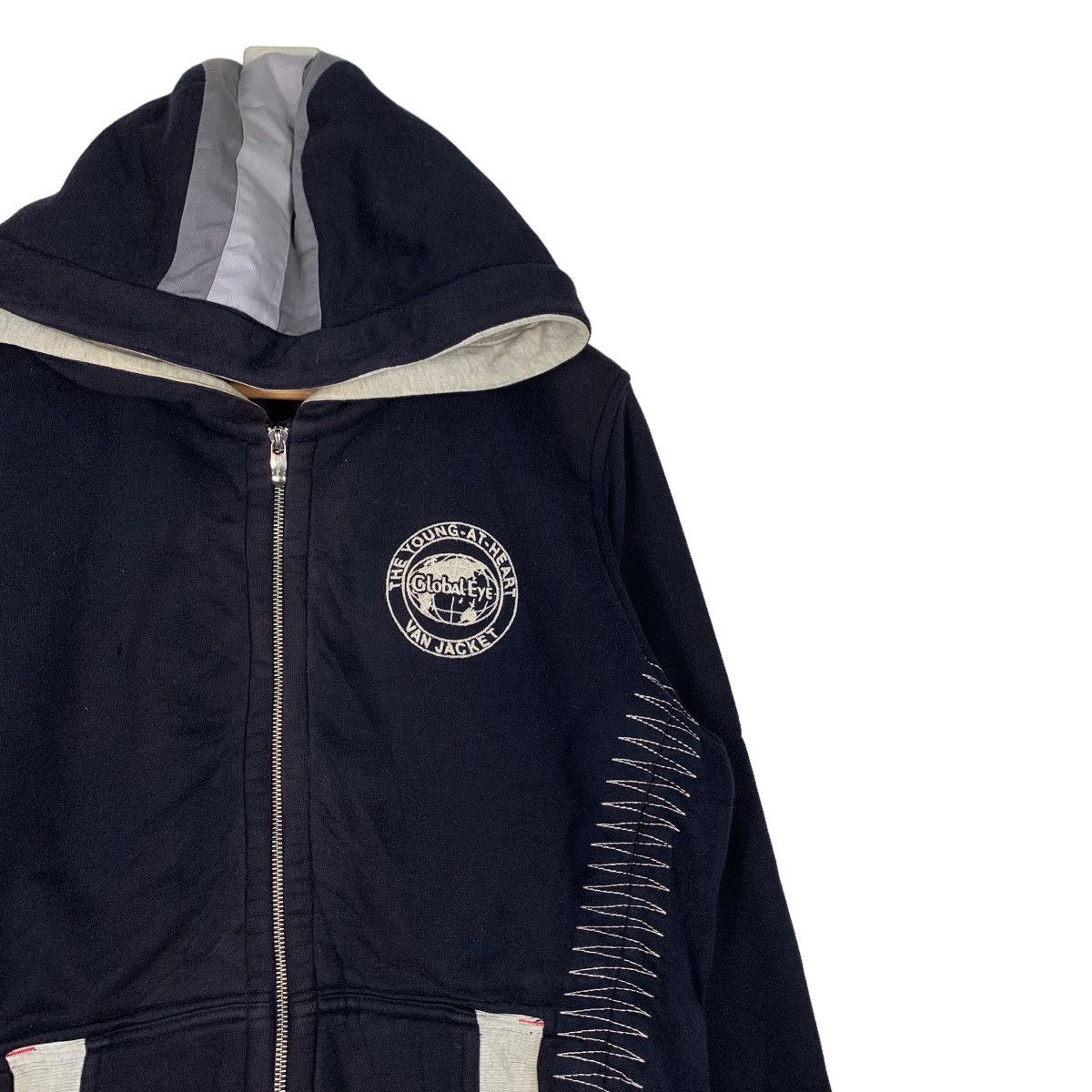 Japanese Brand VAN JAC Fleece Lined Zipper Hoodies Sweatshirt #0904-C40 Size US M / EU 48-50 / 2 - 5 Thumbnail