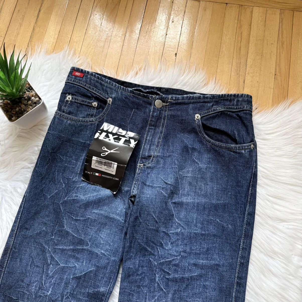 Miss Sixty 📌 Vintage Miss Sixty Jeans Flared Washed 00s Low Rice Size 30" / US 8 / IT 44 - 4 Thumbnail