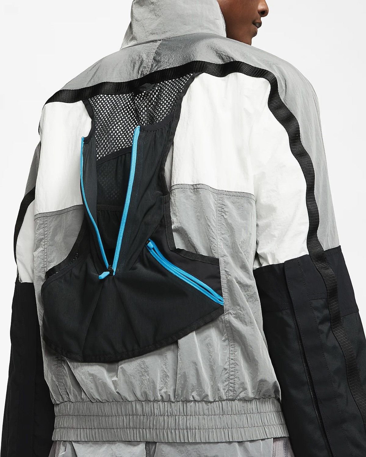 Nike Nike Ispa Men's Grey NRG Hooded Technical Jacket Size US S / EU 44-46 / 1 - 4 Thumbnail