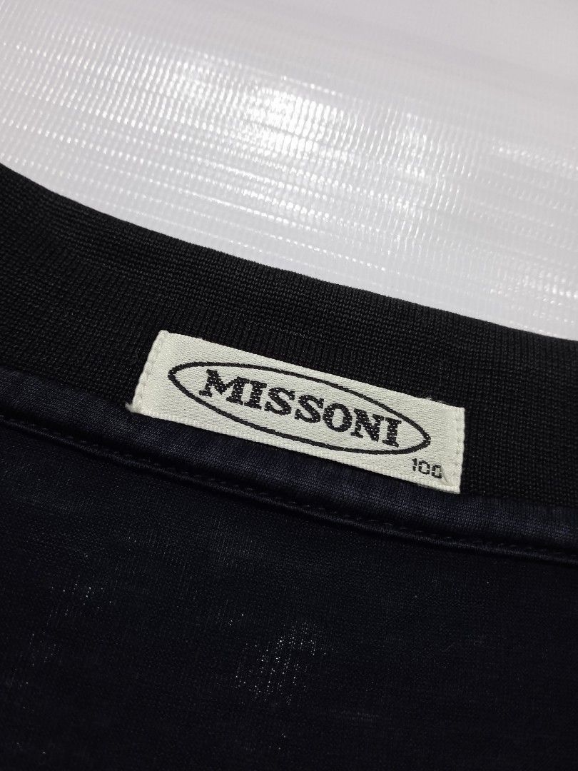 Missoni Vintage Missoni Striped Polo Shirt Size US L / EU 52-54 / 3 - 4 Thumbnail