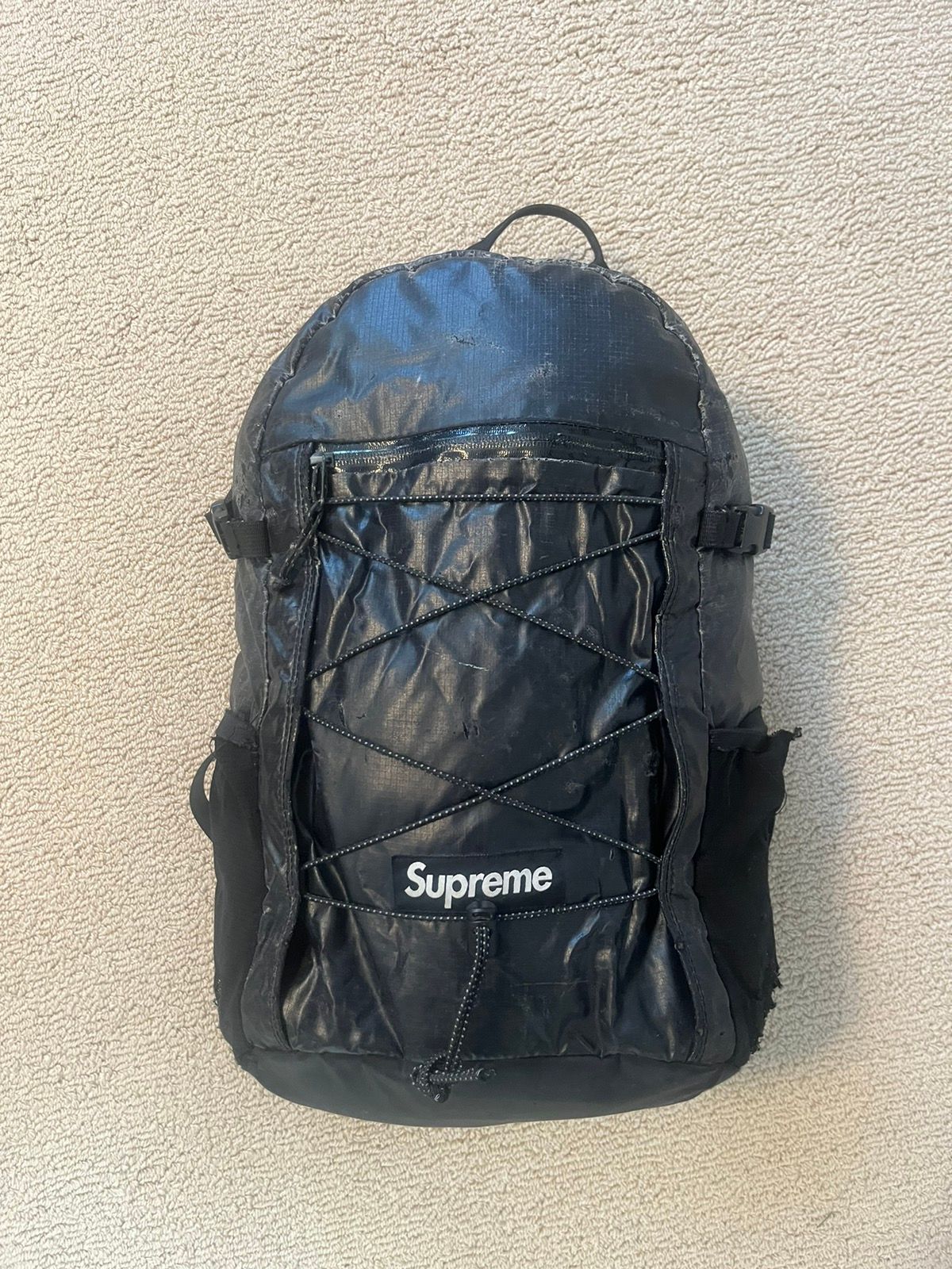 Pre-owned Supreme Backpack Black Fw17