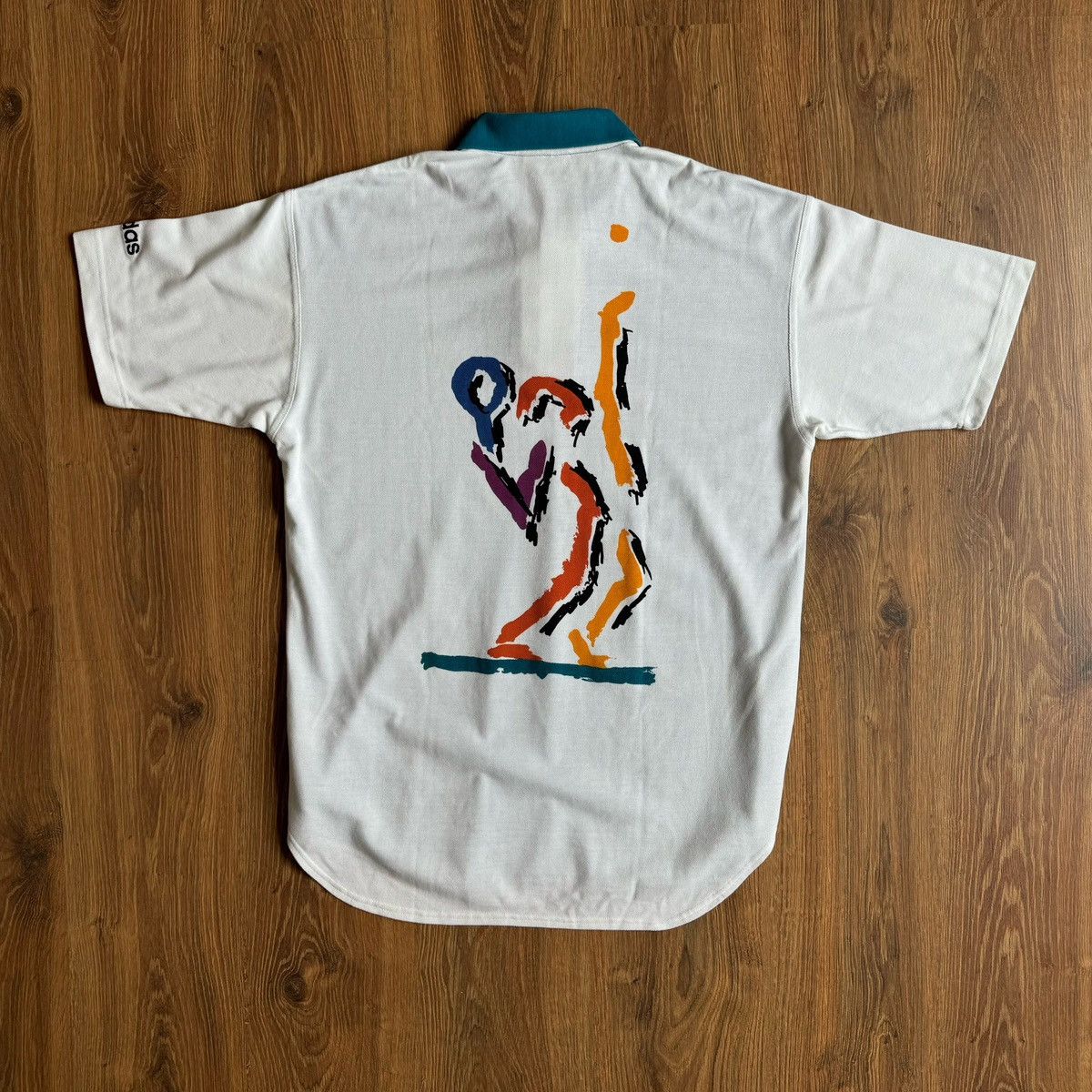 Adidas ADIDAS ATP TOUR Polo Shirt VTG 90s Short Sleeve Button Up Size US L / EU 52-54 / 3 - 4 Thumbnail