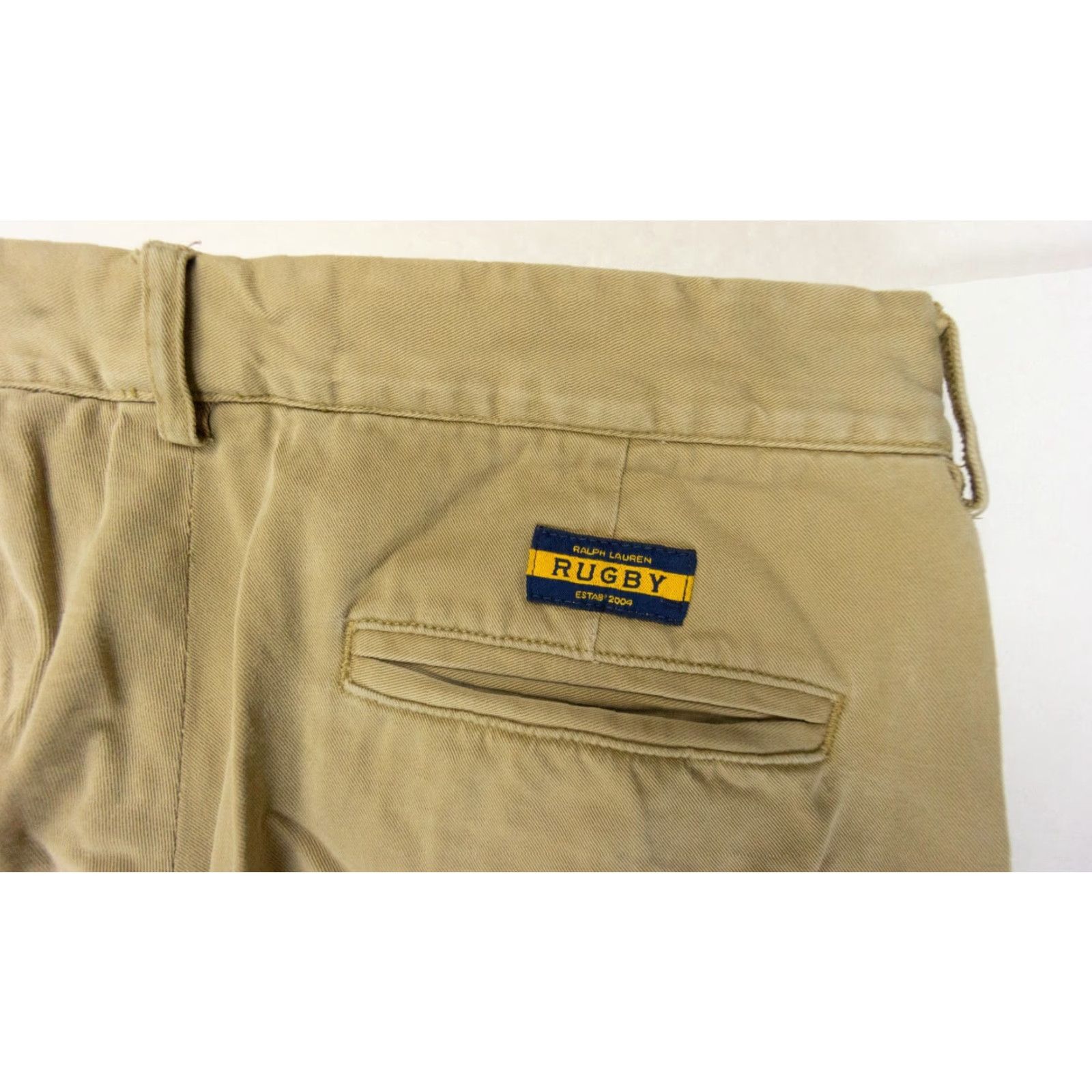 Ralph Lauren Vintage Ralph Lauren Rugby Pants Men 27 Khaki Straight Leg Casual Preppy Brown Cotton Size US 27 - 7 Thumbnail