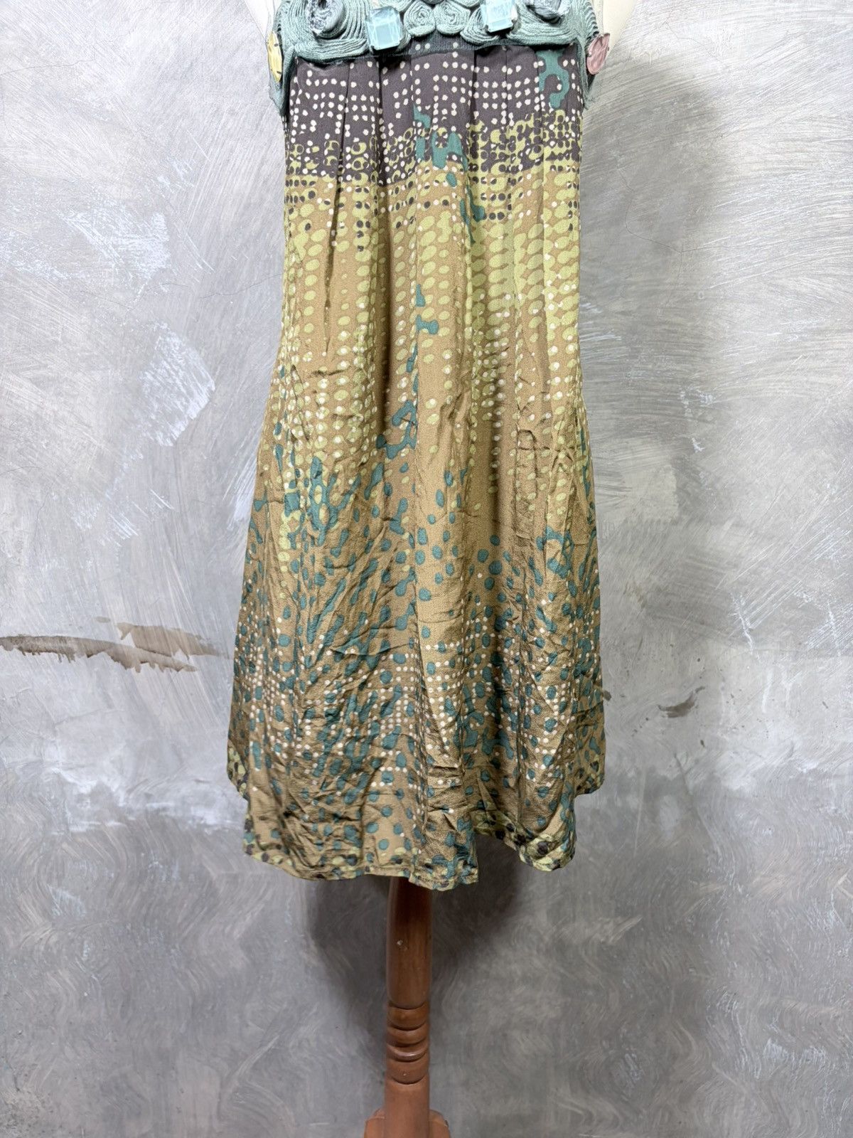 Japanese Brand Annarita N Women Midi Dress Size M / US 6-8 / IT 42-44 - 3 Thumbnail