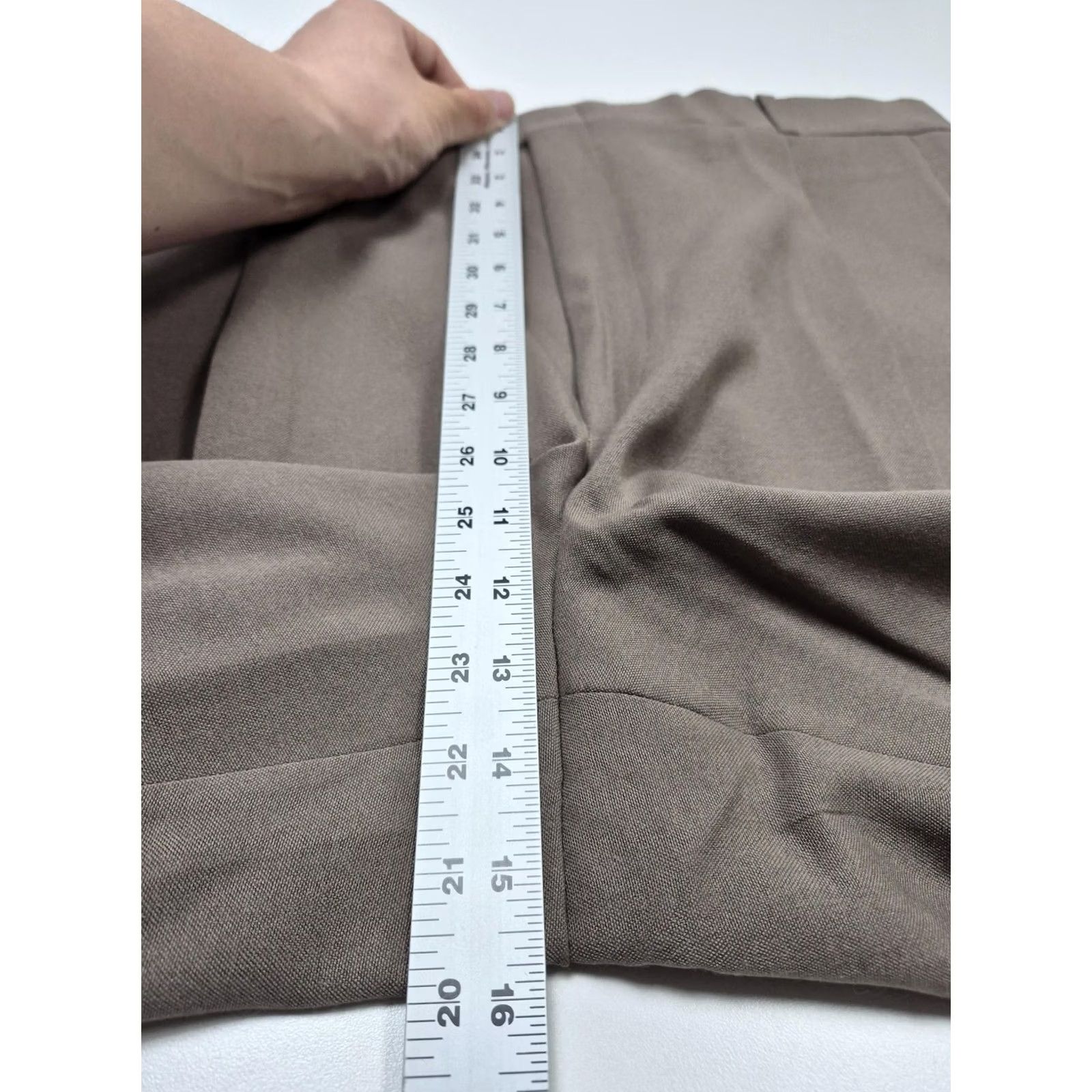 Vintage VTG Racquet Club Dress Pants Men's 40x36 Beige Wool Pleated Straight Unhemmed Size US 40 / EU 56 - 7 Thumbnail