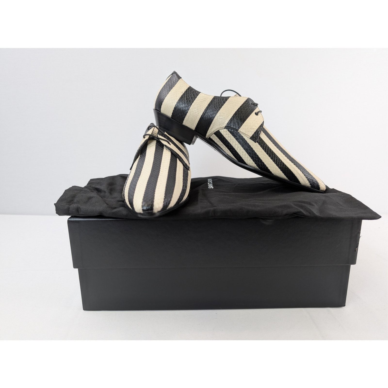 o1rshd1 Jonas 25 Derby Striped Shoes Boots Off White/Black