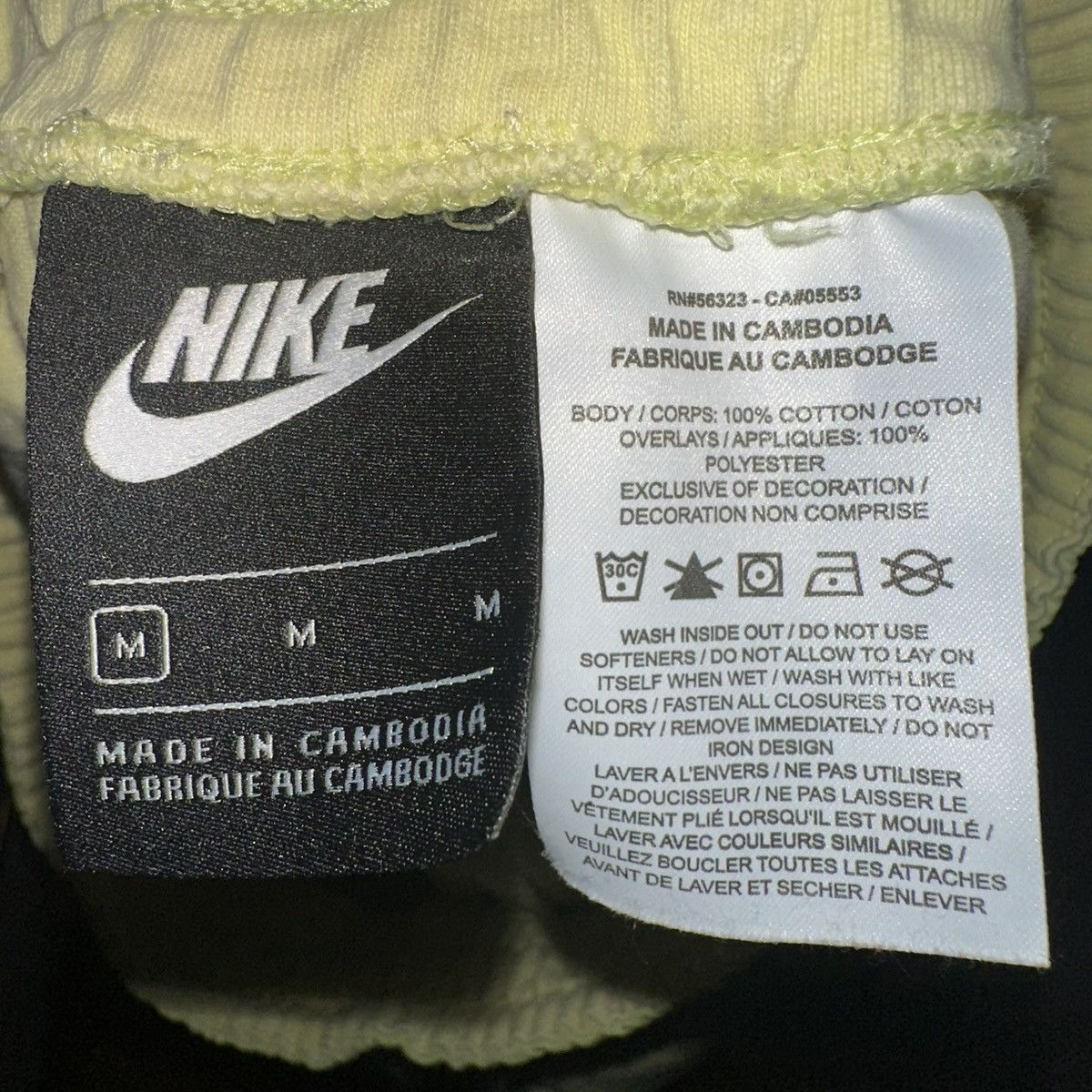 Nike Nike Cargo Shorts Drawstring Yellow green Mens Size M Size US 34 / EU 50 - 6 Thumbnail