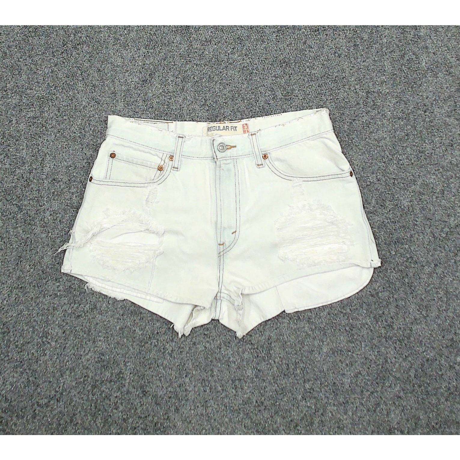 Levi's VTG Levi's 505 Custom Bleach Exposed Pocket Shorts W32 Size US 32 / EU 48 - 3 Thumbnail