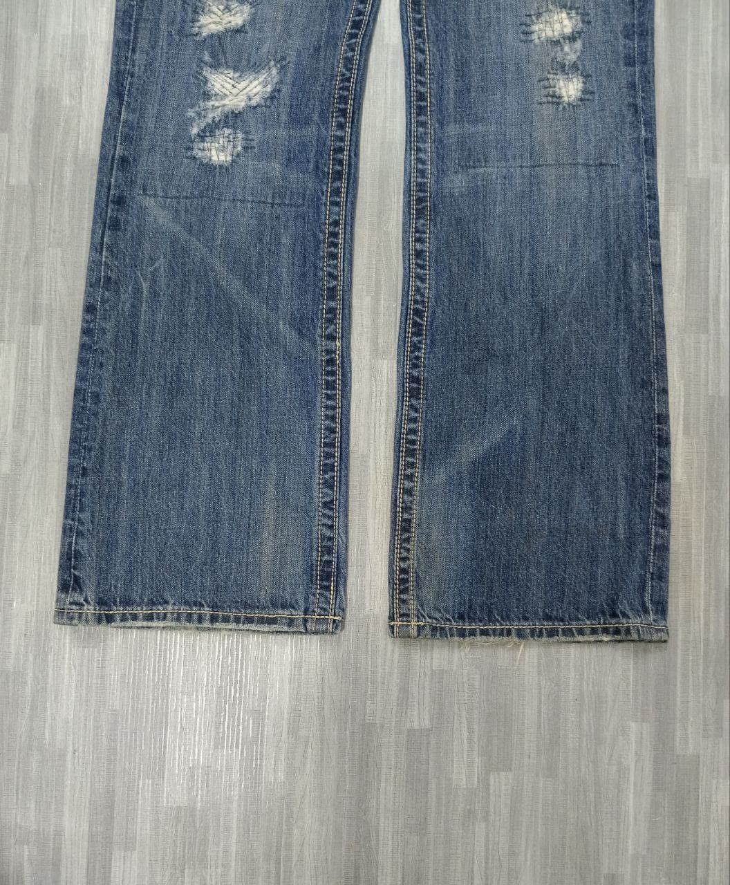 Japanese Brand FLARE SICK PACTHWORK MEK DENIM Size US 32 / EU 48 - 6 Thumbnail
