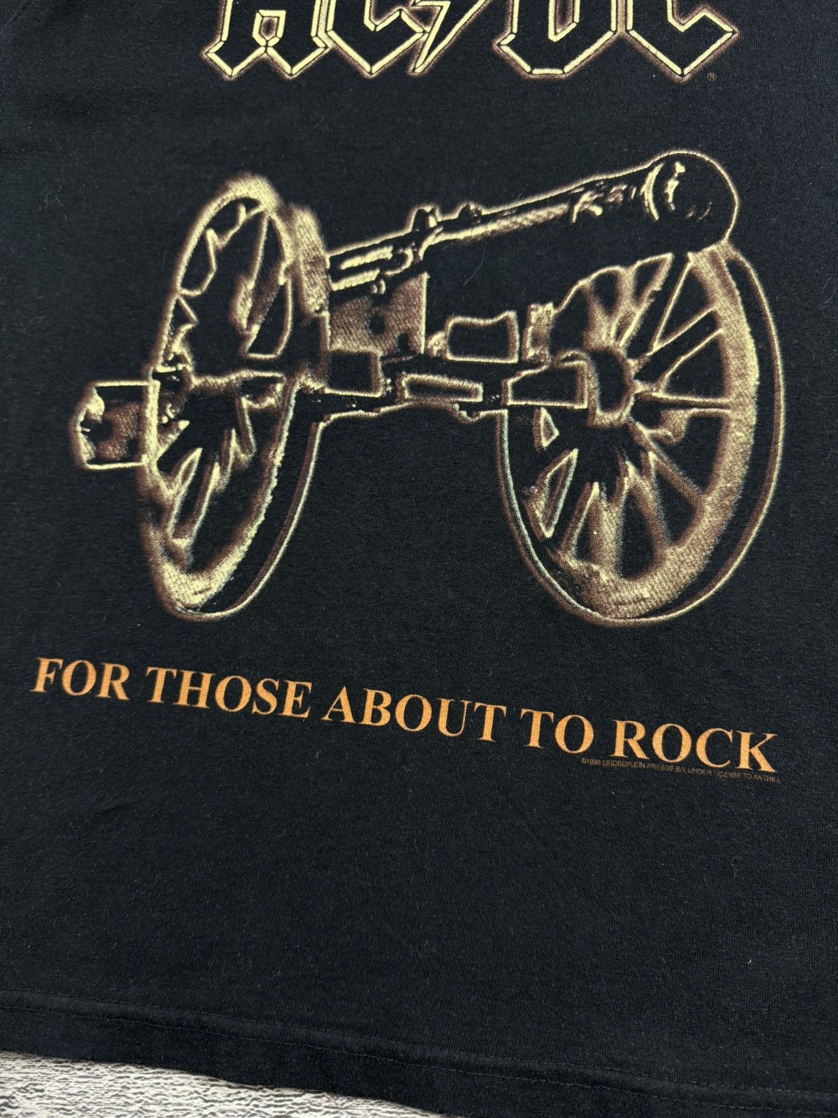 AC/DC ACDC 1999 Men’s Small Metal Rock Tour Rap Faded Merch Devil Band T Shirt Jersey Size US S / EU 44-46 / 1 - 8 Thumbnail