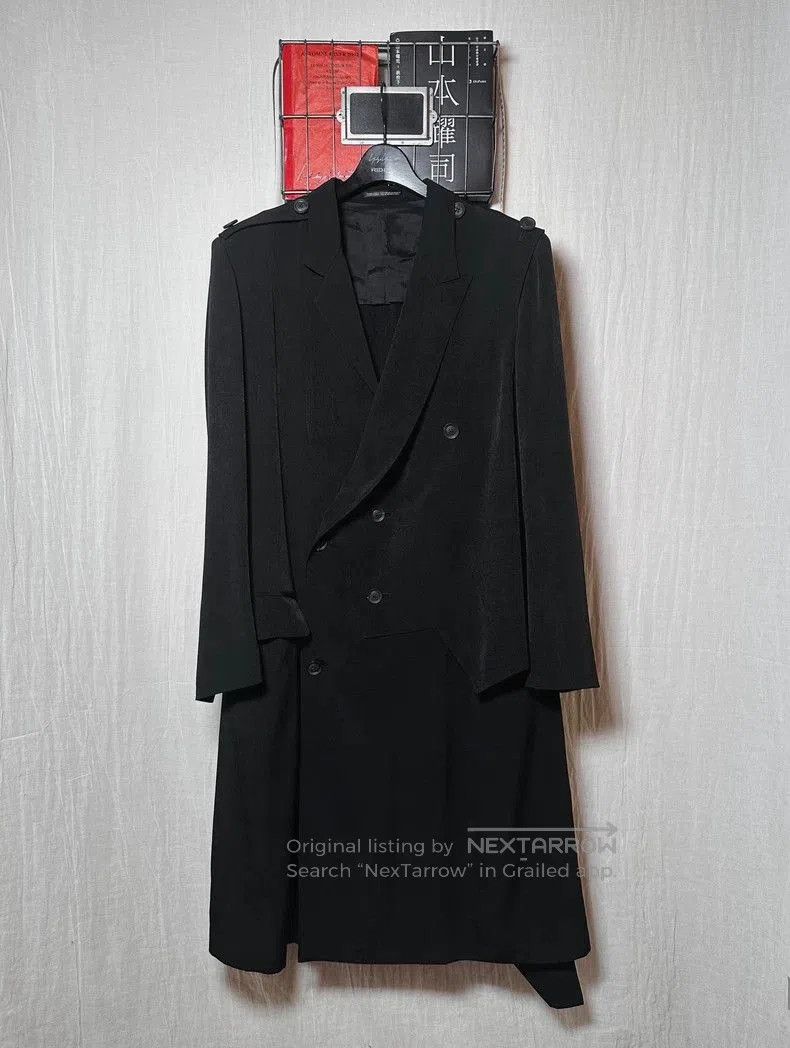 Yohji Yamamoto Yohji Yamamoto 21SS Asymmetric Coat. Size US L / EU 52-54 / 3 - 3 Thumbnail