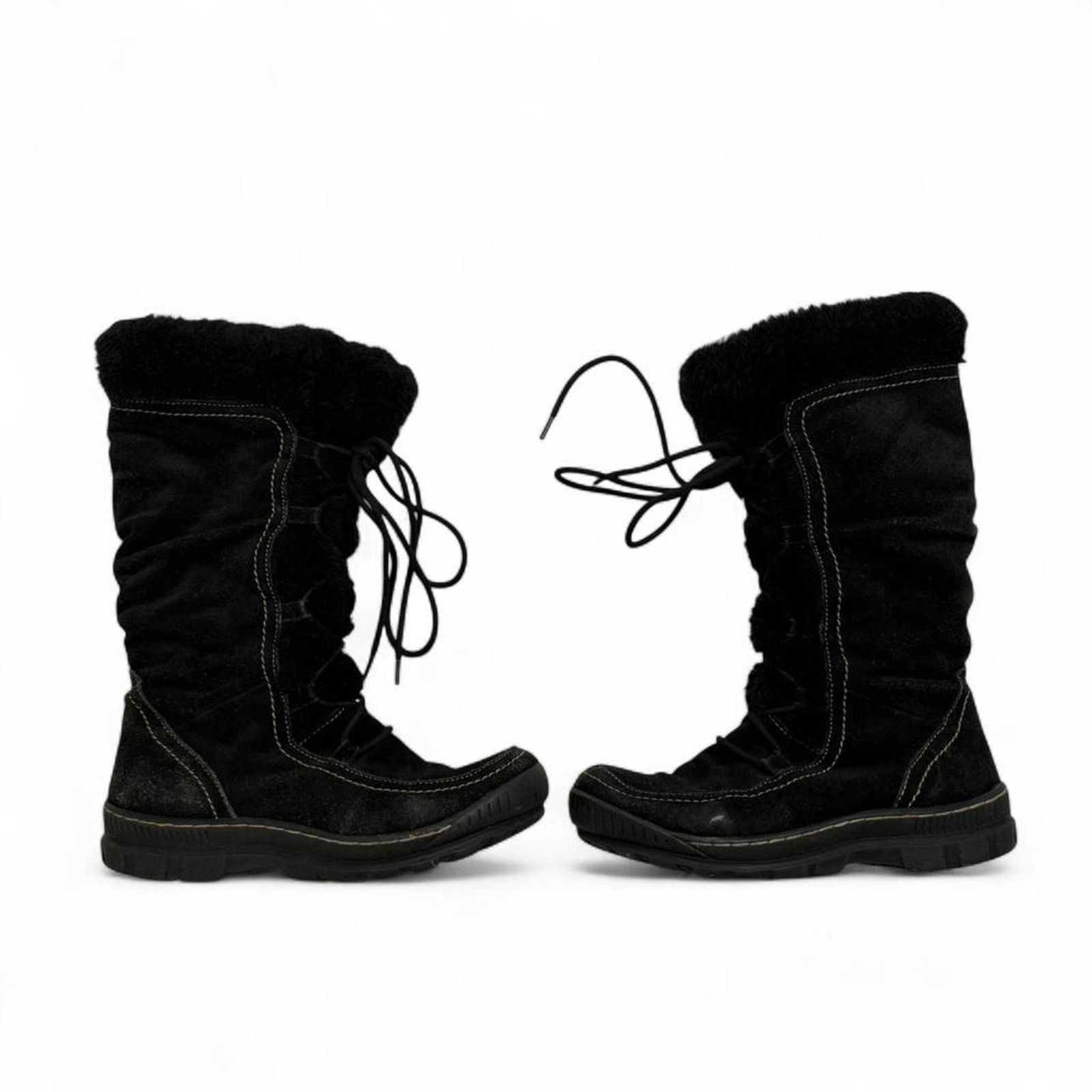 Other Bare Traps Dory Winter Boot size 7/12 Fur Lining Lace Boots Size US 7.5 / IT 37.5 - 1 Thumbnail