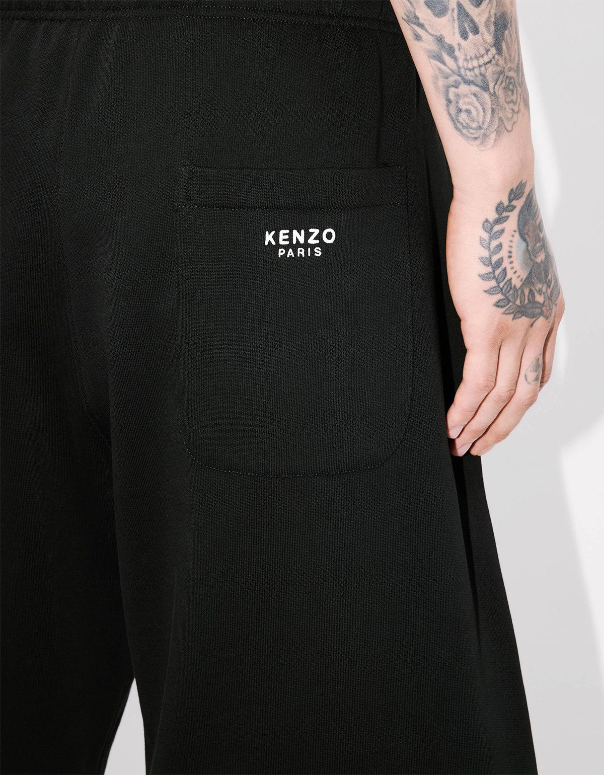 Kenzo Kenzo Pop Embroidered Black Sweat Shorts Size US 30 / EU 46 - 7 Thumbnail