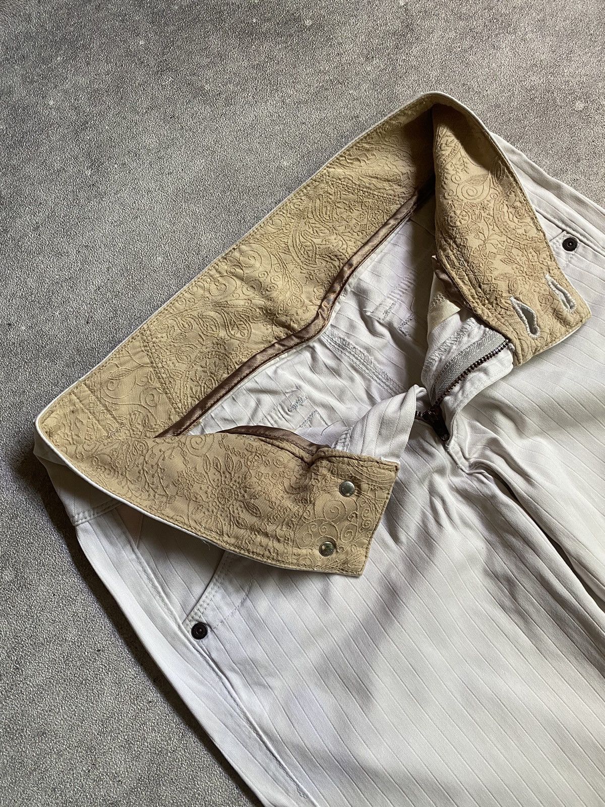Japanese Brand × Le Grande Bleu (L.G.B.) × Vintage Brappers Flare Stripe Pants Size 28" / US 6 / IT 42 - 4 Thumbnail