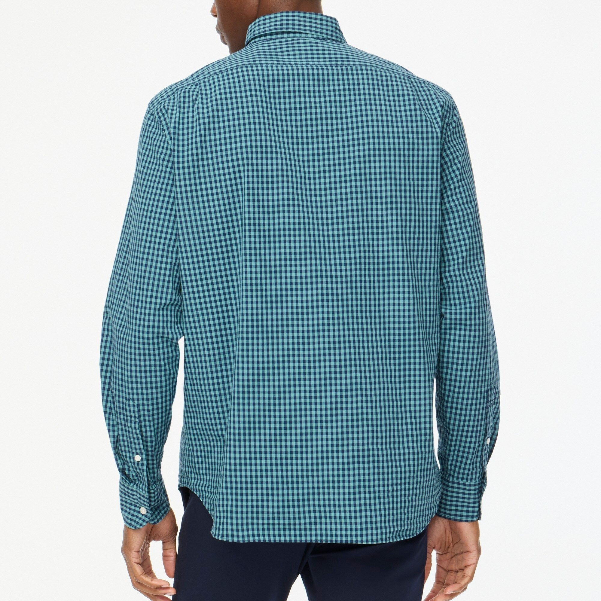 J.Crew J. Crew Classic Flex Casual Shirt in Navy Medium New Mens Bu Size US M / EU 48-50 / 2 - 2 Thumbnail