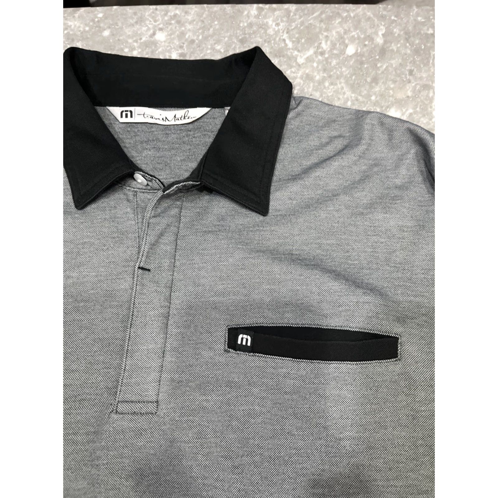 TravisMathew Travis Mathew Polo Shirt XL Men Black Golf Short Sleeve Collared Button Logo Casual Size US XL / EU 56 / 4 - 3 Thumbnail
