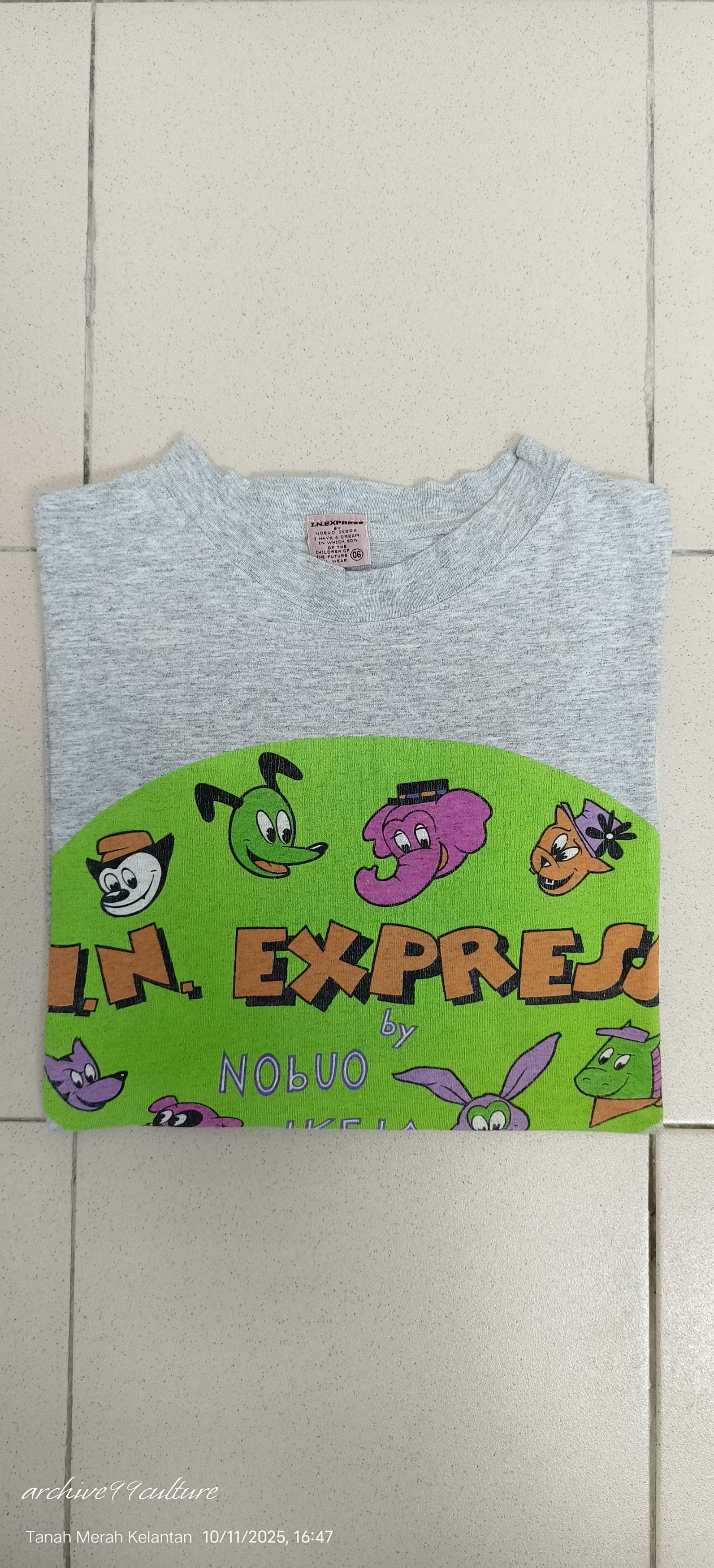 Mostly Heard Rarely Seen Vintage 90's Art i.n Express by Nobuo Ikeda tee Size US L / EU 52-54 / 3 - 8 Thumbnail