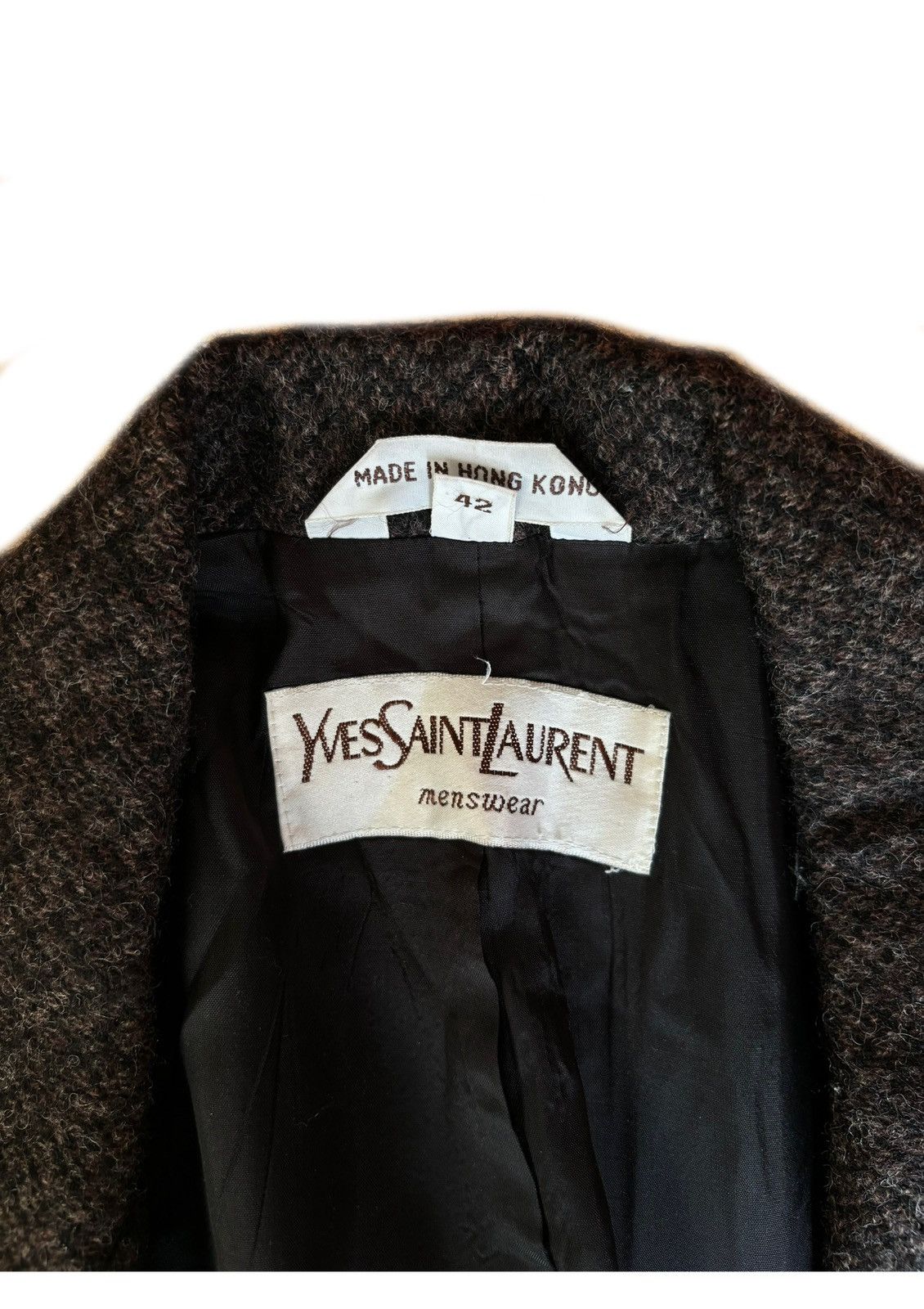 Yves Saint Laurent Vintage 1980’s YSL rare wool blazer Size 42L - 2 Thumbnail