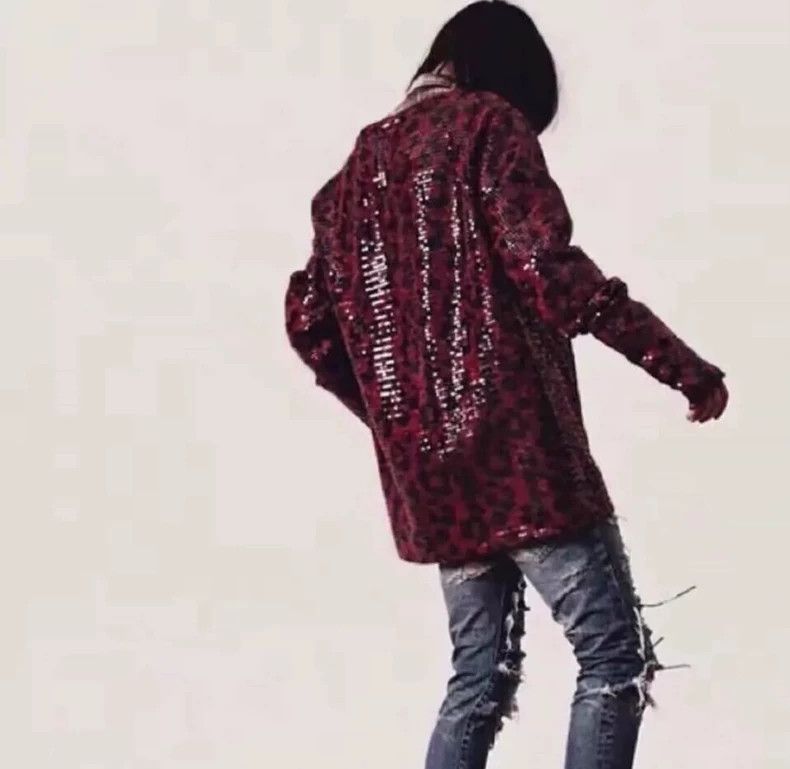 Saint Laurent Paris saint Laurent paris13fw Genuine Show Red Scaly Leopard Swe Size US S / EU 44-46 / 1 - 6 Thumbnail
