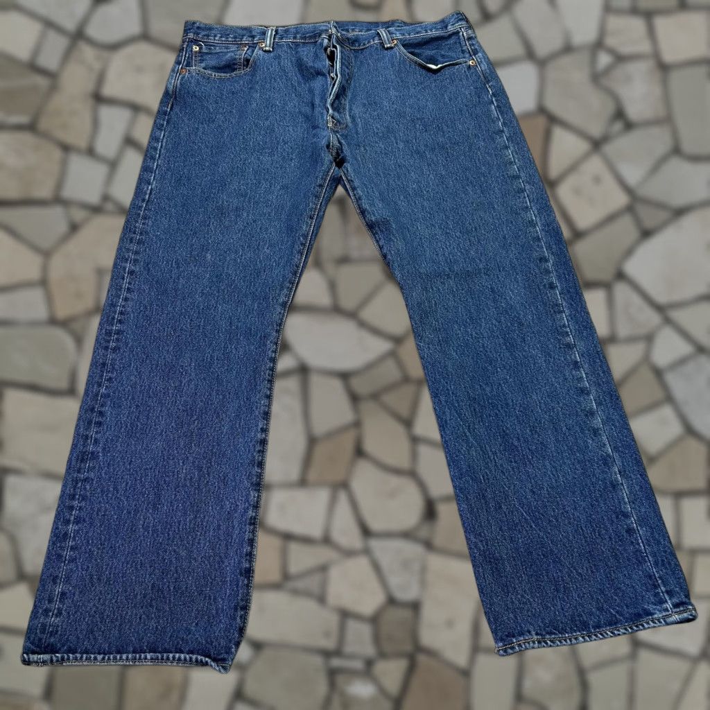 Levi's 501 Jeans Men 40x30 Blue Button Fly Straight Leg 100% Cotton Denim
