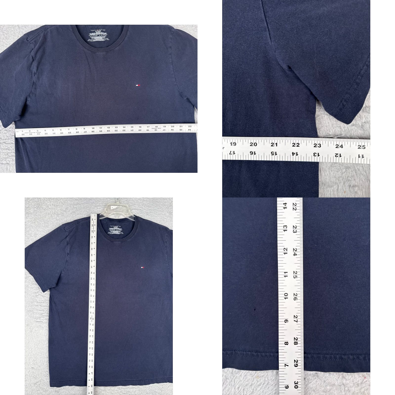 Tommy Hilfiger Tommy Hilfiger Shirt Adult XL Blue Short Sleeve Crew Neck 100% Cotton Size US XL / EU 56 / 4 - 8 Thumbnail