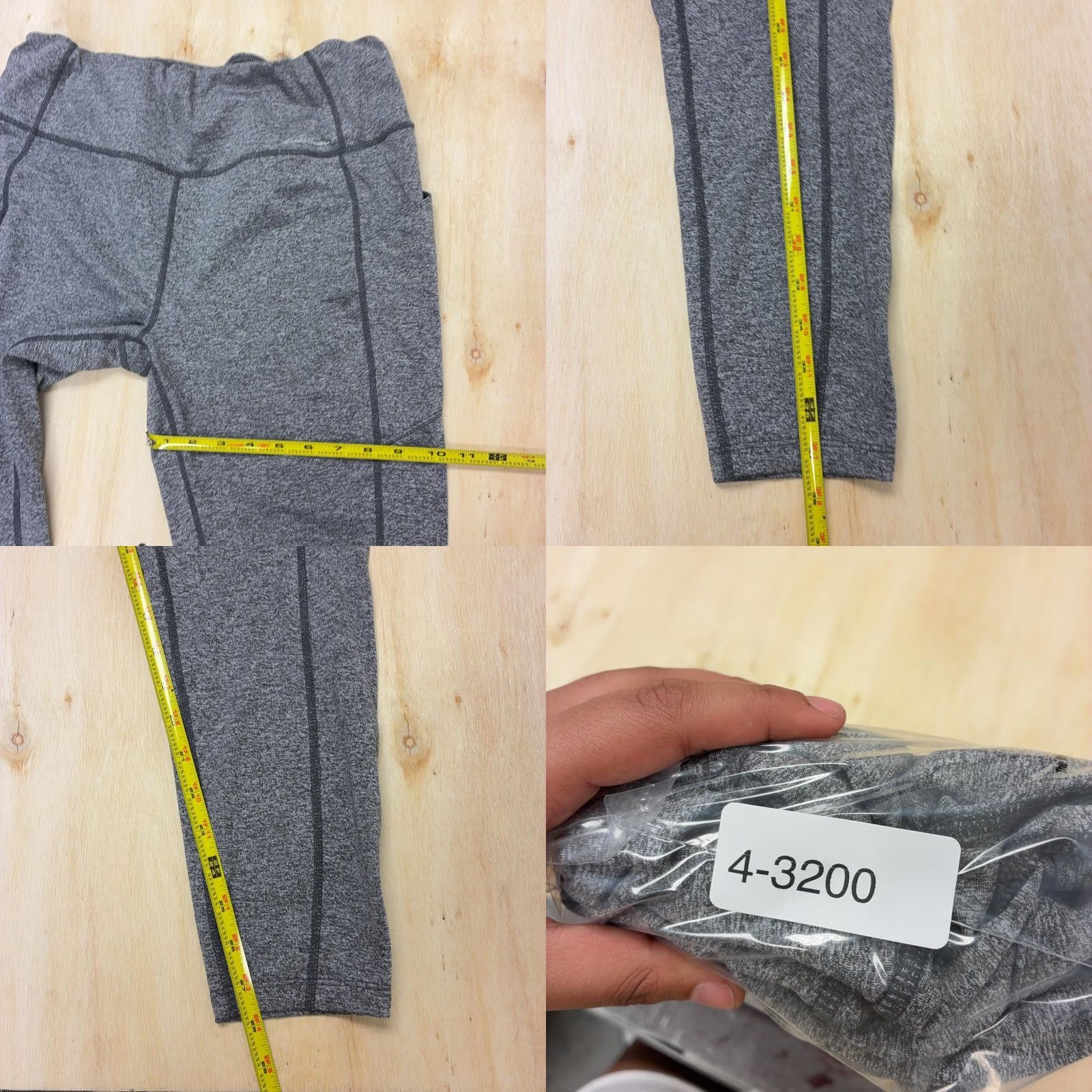 Eddie Bauer Eddie Bauer Leggings Womens XL Gray Ankle Knit Elastic Waist Zip Pocket Gym Size 40" / US 18 - 8 Thumbnail