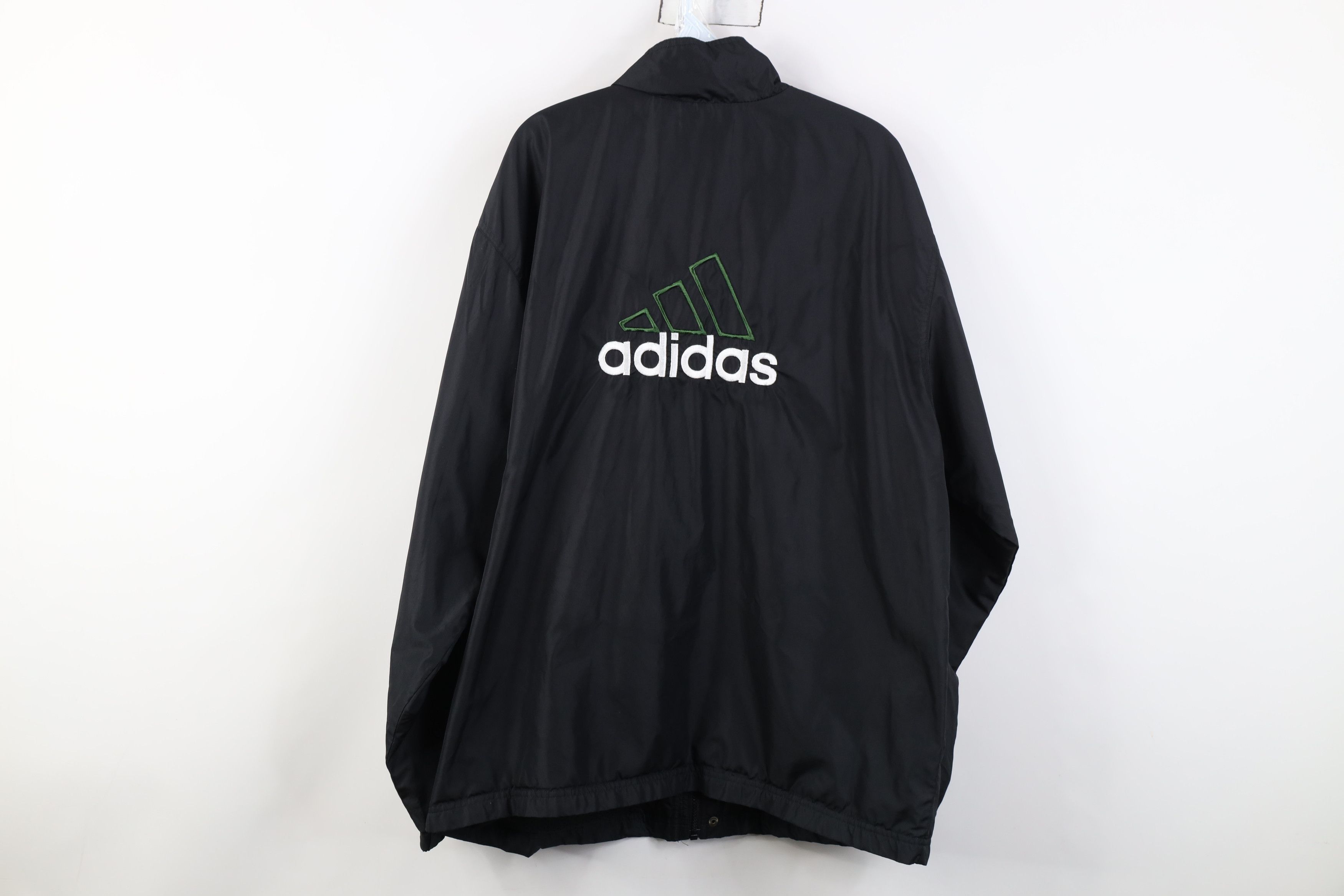 Adidas Vintage 90s Adidas Big Logo Full Zip Windbreaker Jacket Size US L / EU 52-54 / 3 - 13 Thumbnail